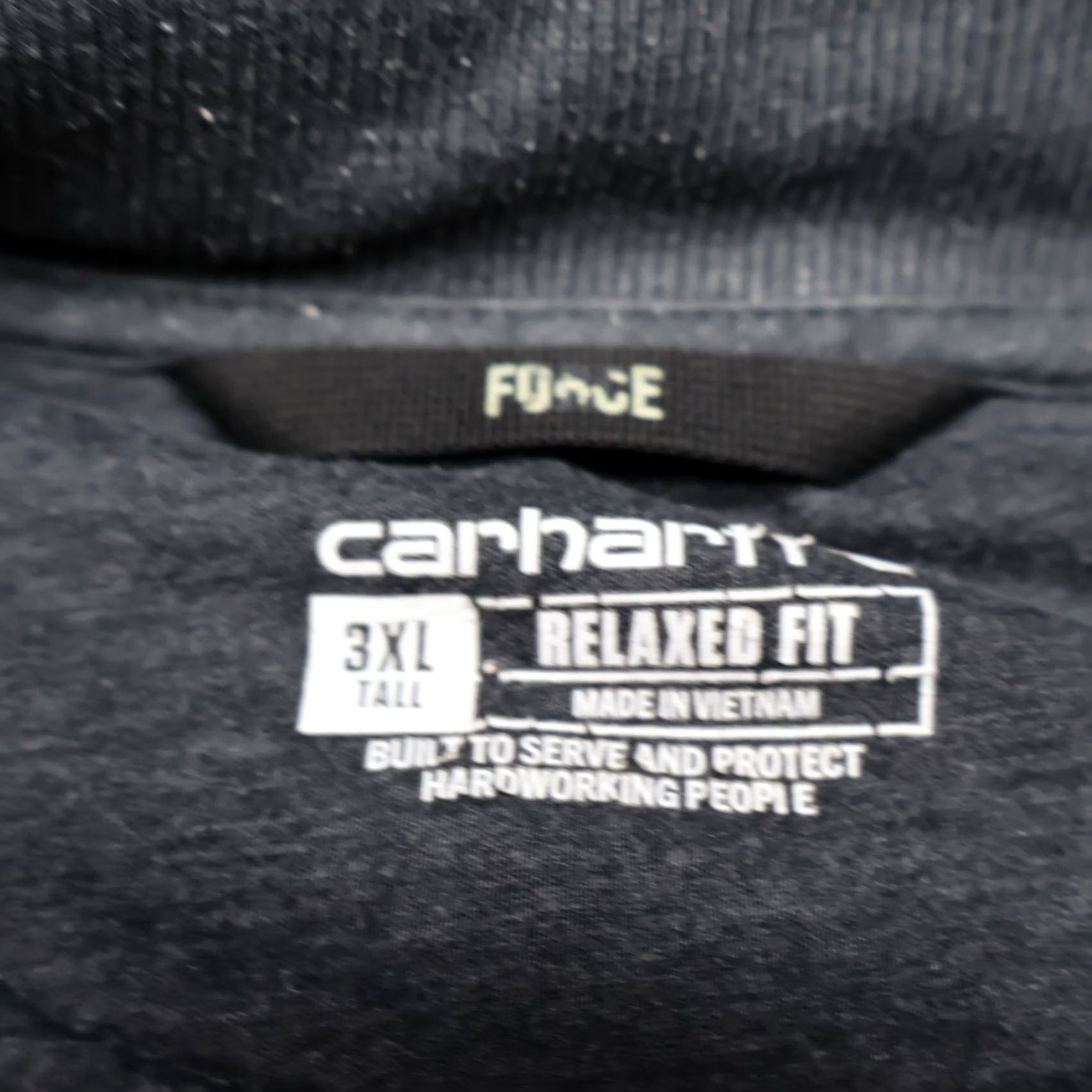 Carhartt Carhartt Force Sweatshirt Mens 3XL Tall Gray Relaxed 1/4 Zip Pullover Midweight Size US XXL / EU 58 / 5 - 6 Thumbnail