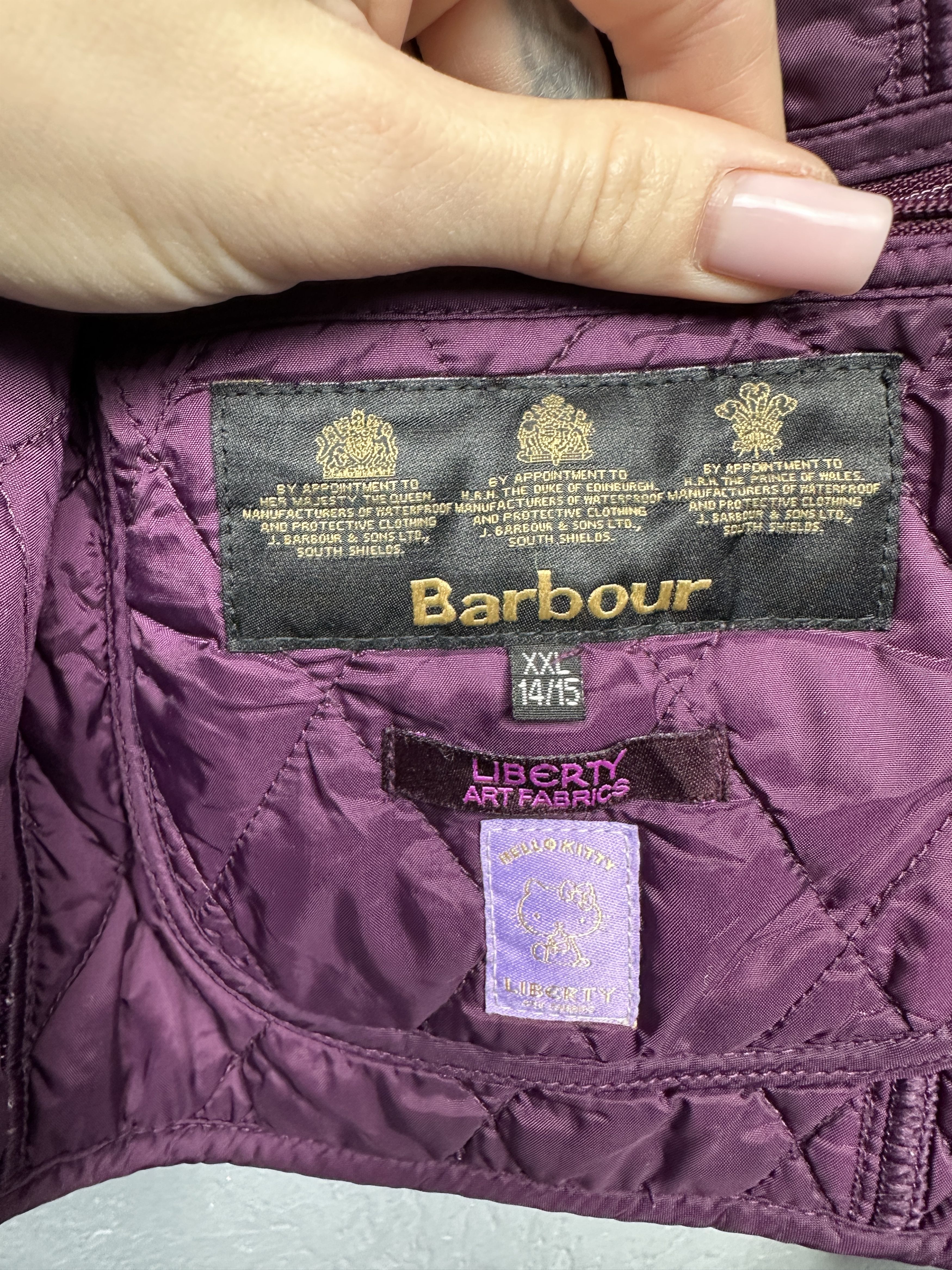 Barbour Barbour Hello Kitty Summer Liddesdale Quilted Jacket Size XS / US 0-2 / IT 36-38 - 6 Thumbnail