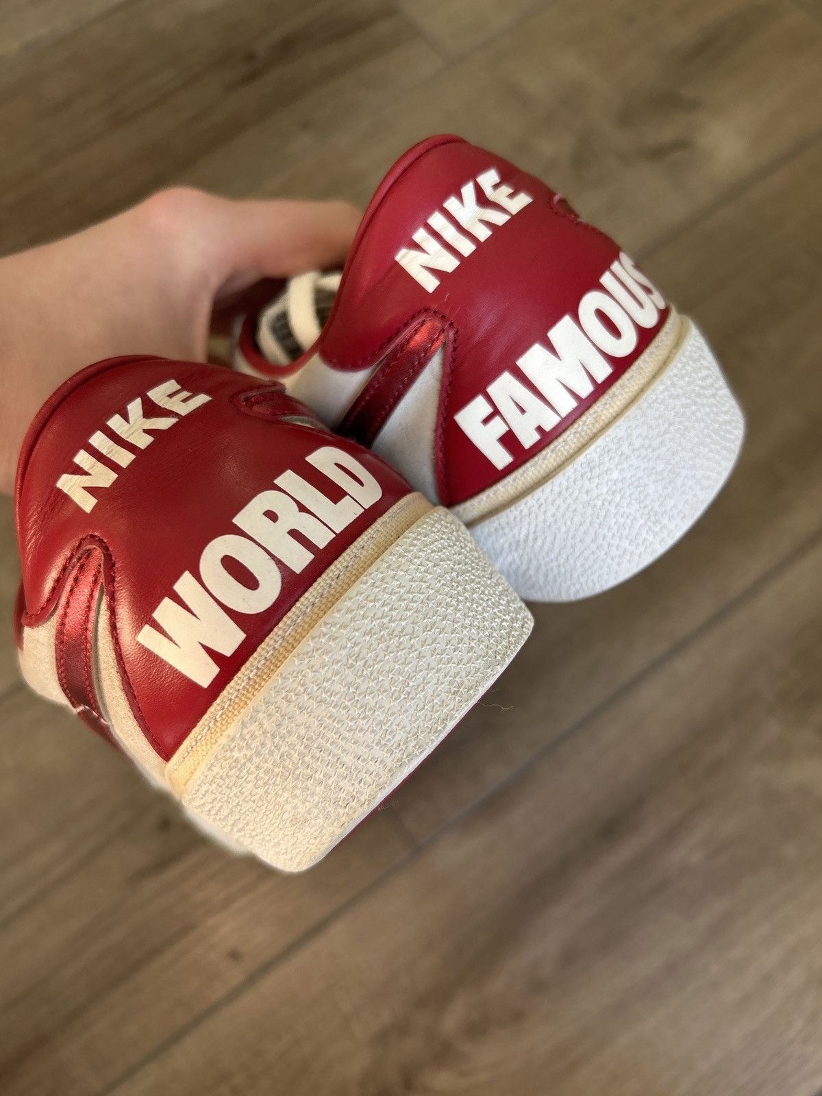 Nike × Supreme Nike Supreme Bruin Low Red 2009 Size US 10 / EU 43 - 3 Thumbnail