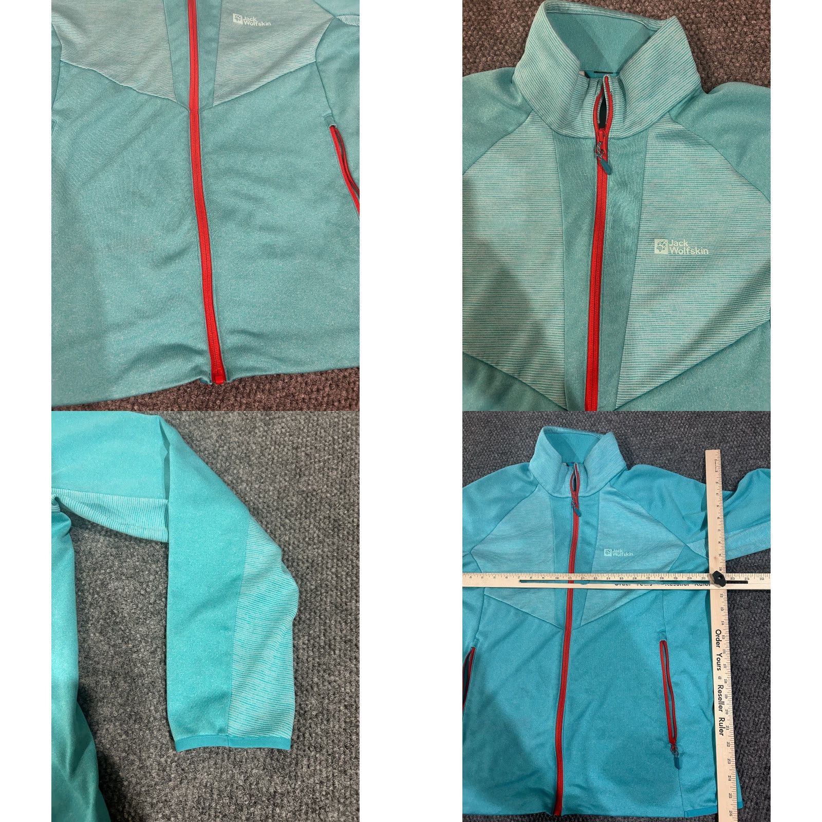 Jack Wolfskin Jack Wolfskin jacket womens XXL teal aqua zip up softshell outdoor hiking Size XXL / US 16-18 / IT 52-54 - 8 Thumbnail