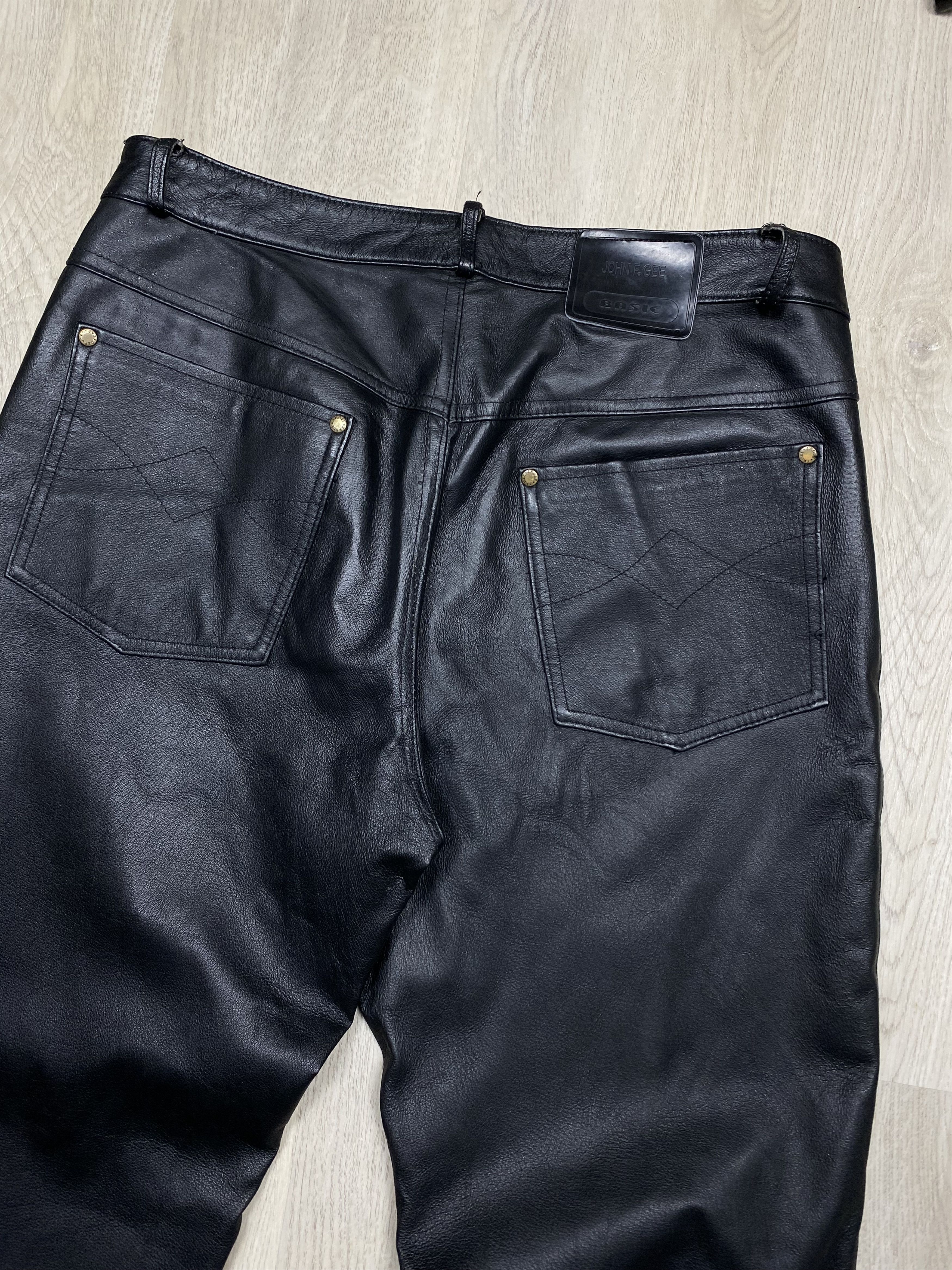Genuine Leather Vintage Genuine Leather Pants Biker Motorcycle Size US 32 / EU 48 - 8 Thumbnail