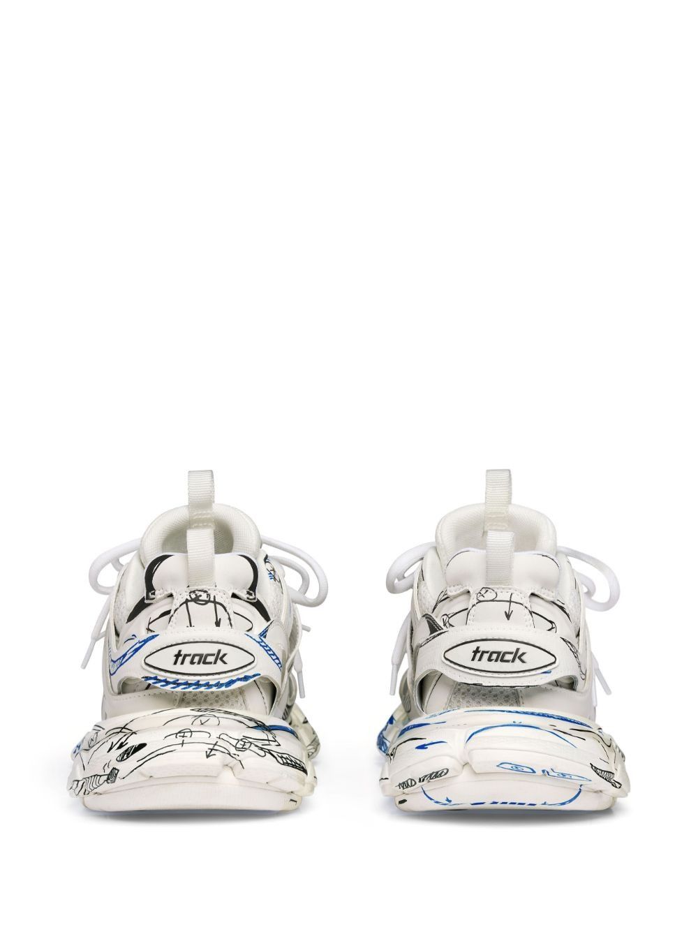 Balenciaga o1w1db10625 Track Sketch Sneakers in Multicolor Size US 13 / EU 46 - 3 Thumbnail