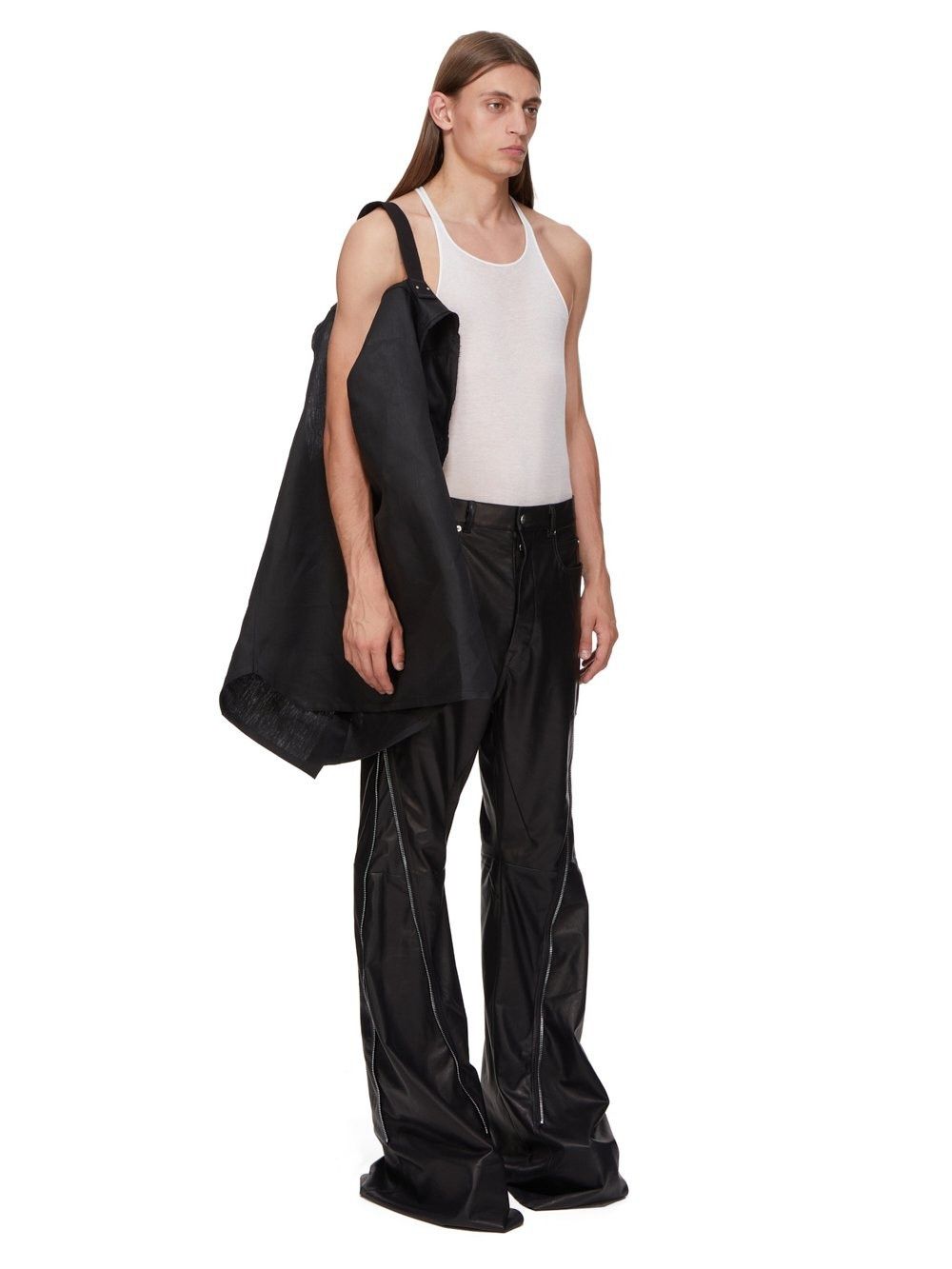Rick Owens o1la1rc1a0325 Jumbo SL Outer Shirt in Black Size US XL / EU 56 / 4 - 8 Thumbnail