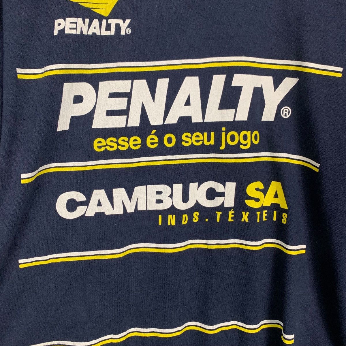 Penalty Vintage PENALTY Brazil Big Logo Long Sleeve Tees #2848-C128 Size US L / EU 52-54 / 3 - 6 Thumbnail