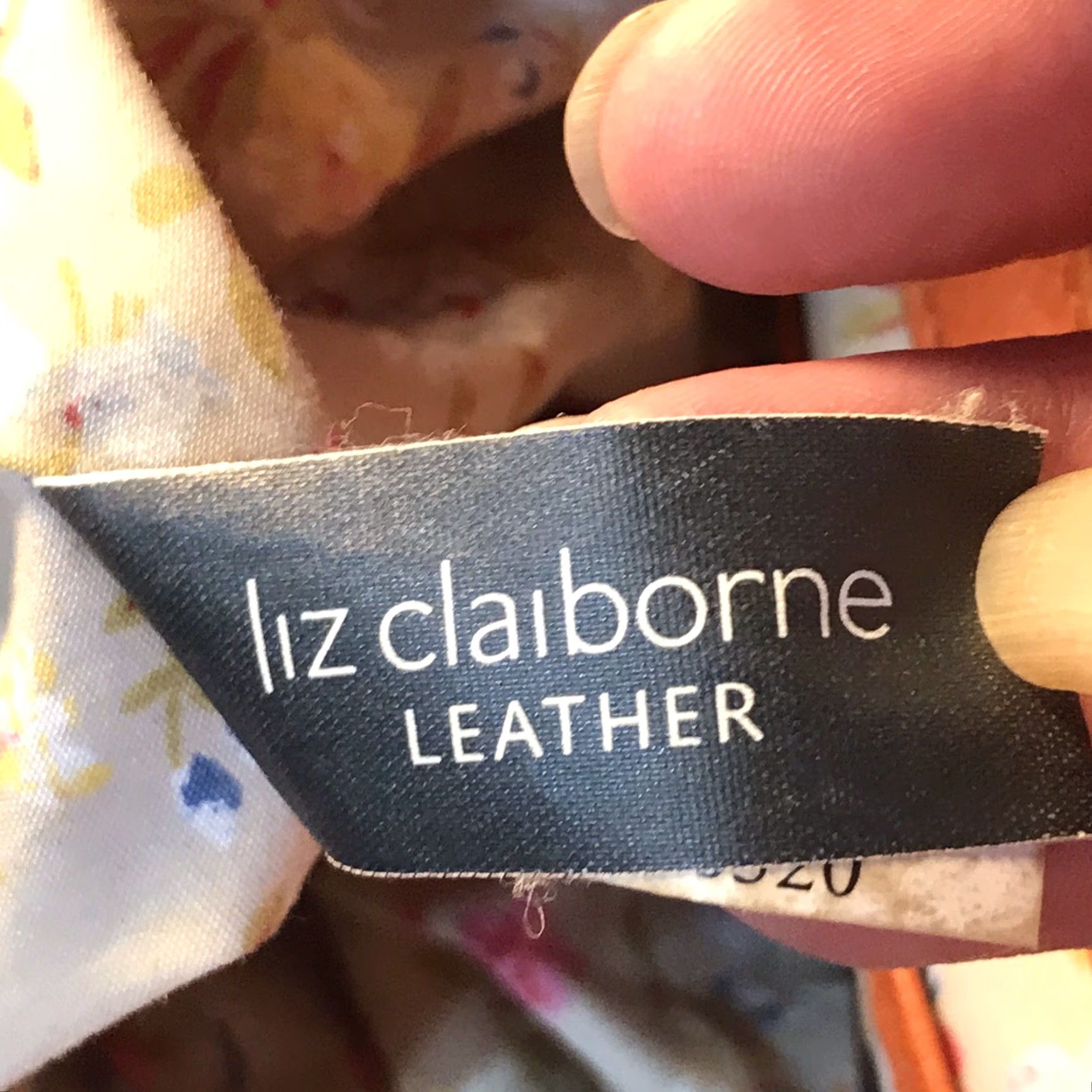 Liz Claiborne Liz Claiborne Orange Leather Tote Bag Large 16inW x 10inH Double Handle Women's Size ONE SIZE - 6 Thumbnail