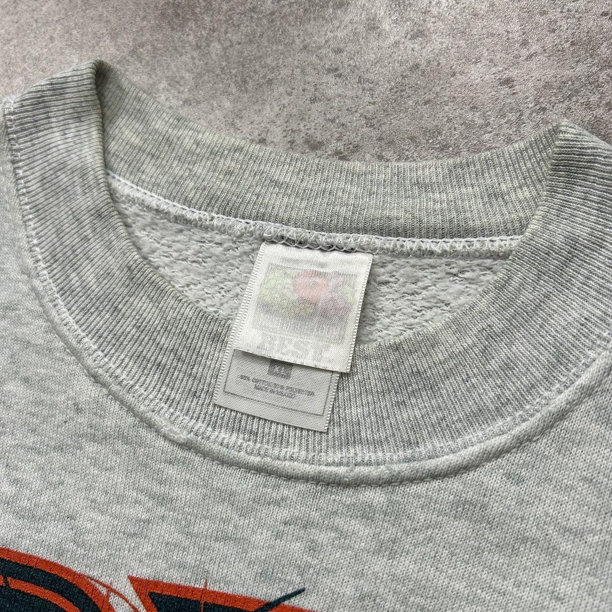 Fruit Of The Loom × NFL × Vintage VTG 90s NFL MIAMI DOLPHINS SPELL OUT SWEATSHIRT CREWNECK Size US XL / EU 56 / 4 - 5 Thumbnail