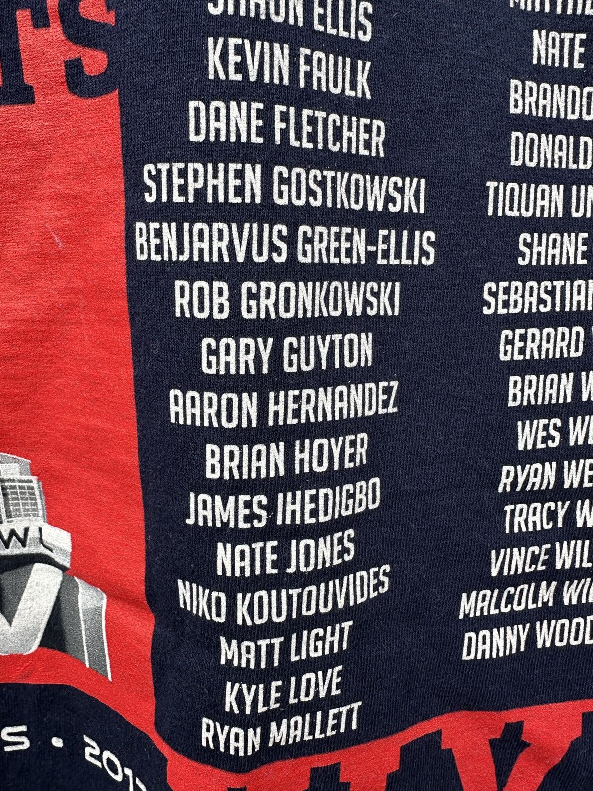 Gildan × NFL × Vintage Vintage 2012 Patriots NFL Superbowl Graphic T Shirt Size US XL / EU 56 / 4 - 4 Thumbnail