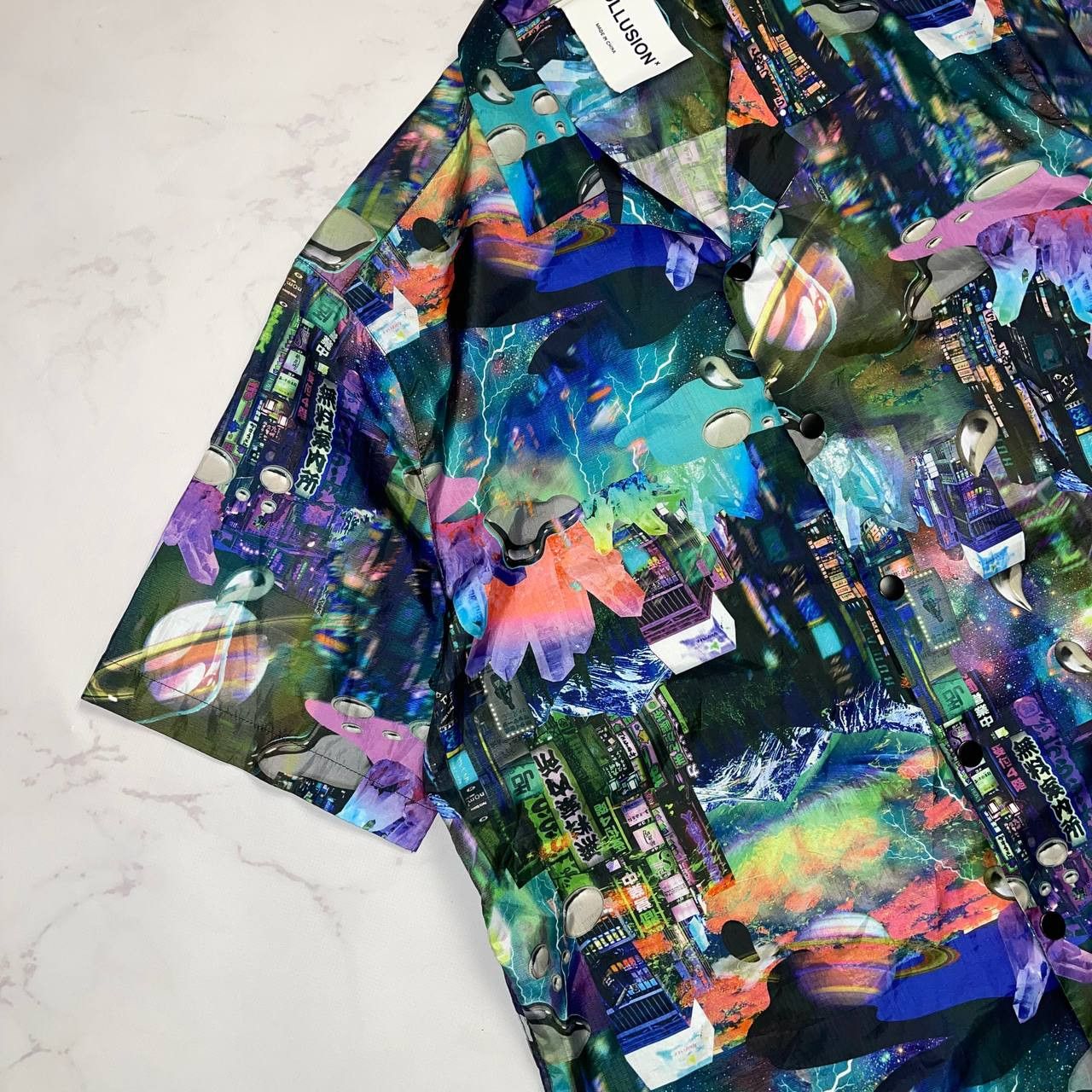 Vintage Avant-Garde x streatwear cropped shirt size m cosmos Size US M / EU 48-50 / 2 - 6 Thumbnail