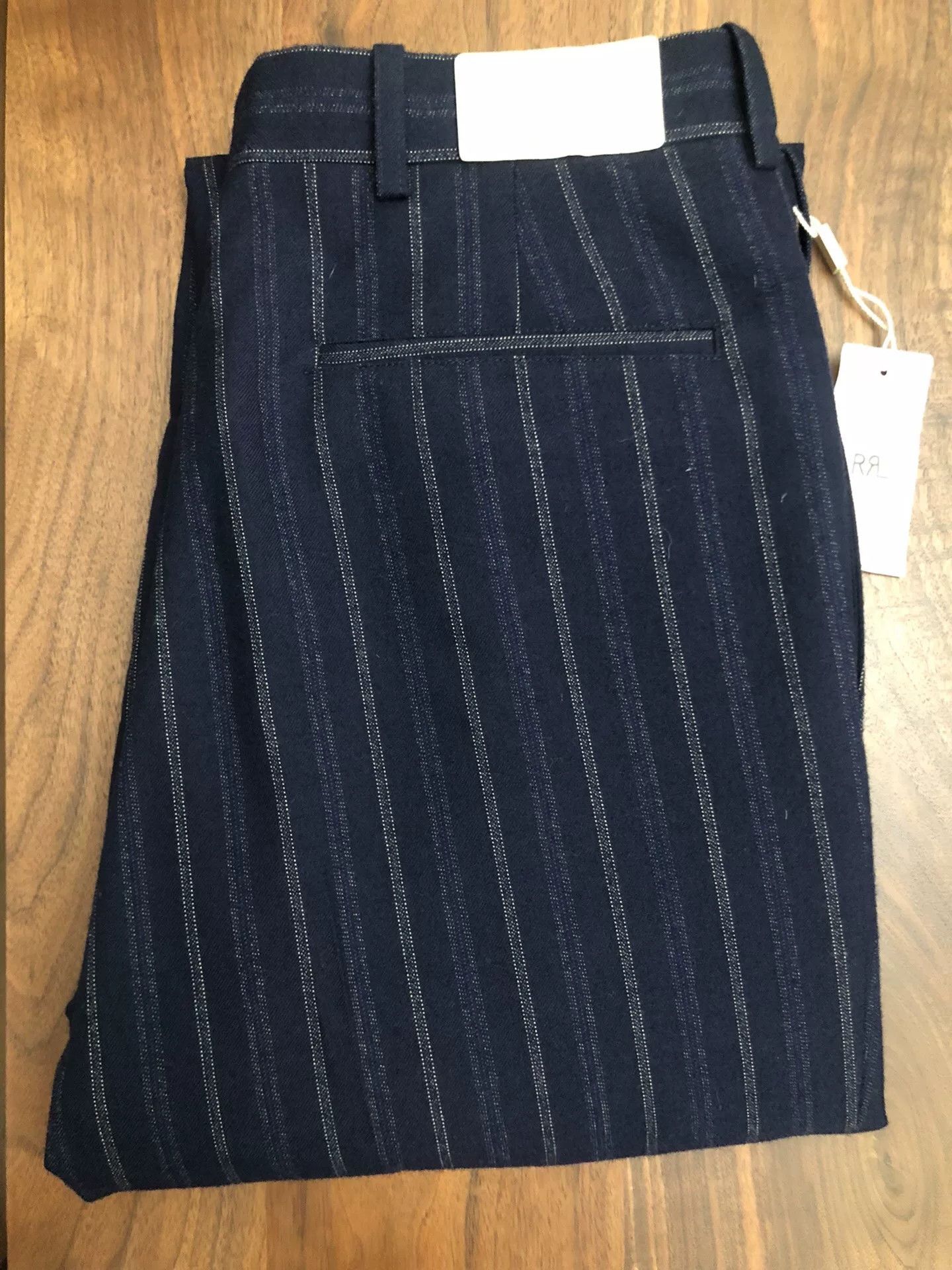 RRL Ralph Lauren 2018 RRL 1900S Striped Wool Pants Size US 32 / EU 48 - 1 Thumbnail