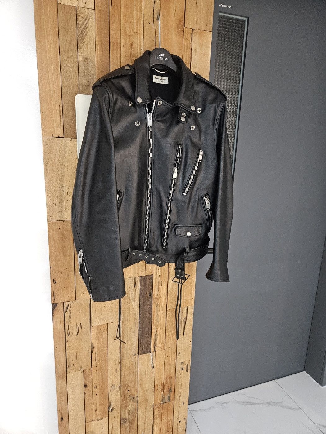 Saint Laurent Paris Saint Laurent 13F/W L17 Oil Calf Leather Jacket Size US XL / EU 56 / 4 - 5 Thumbnail