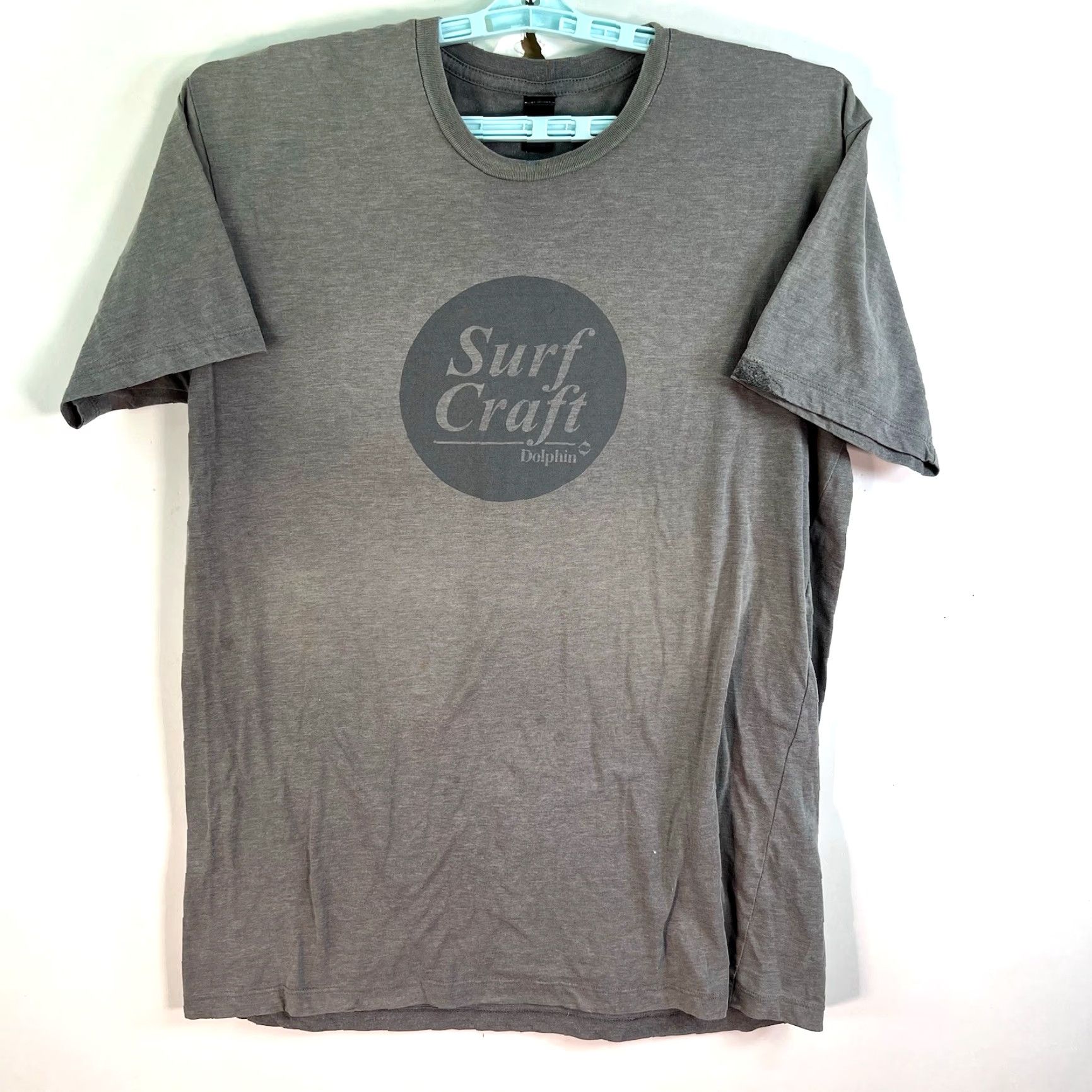 Vintage Surf Craft Dolphin Water Racing Boards NZ Skis T-Shirt Mens Size L Gray Size US L / EU 52-54 / 3 - 7 Thumbnail