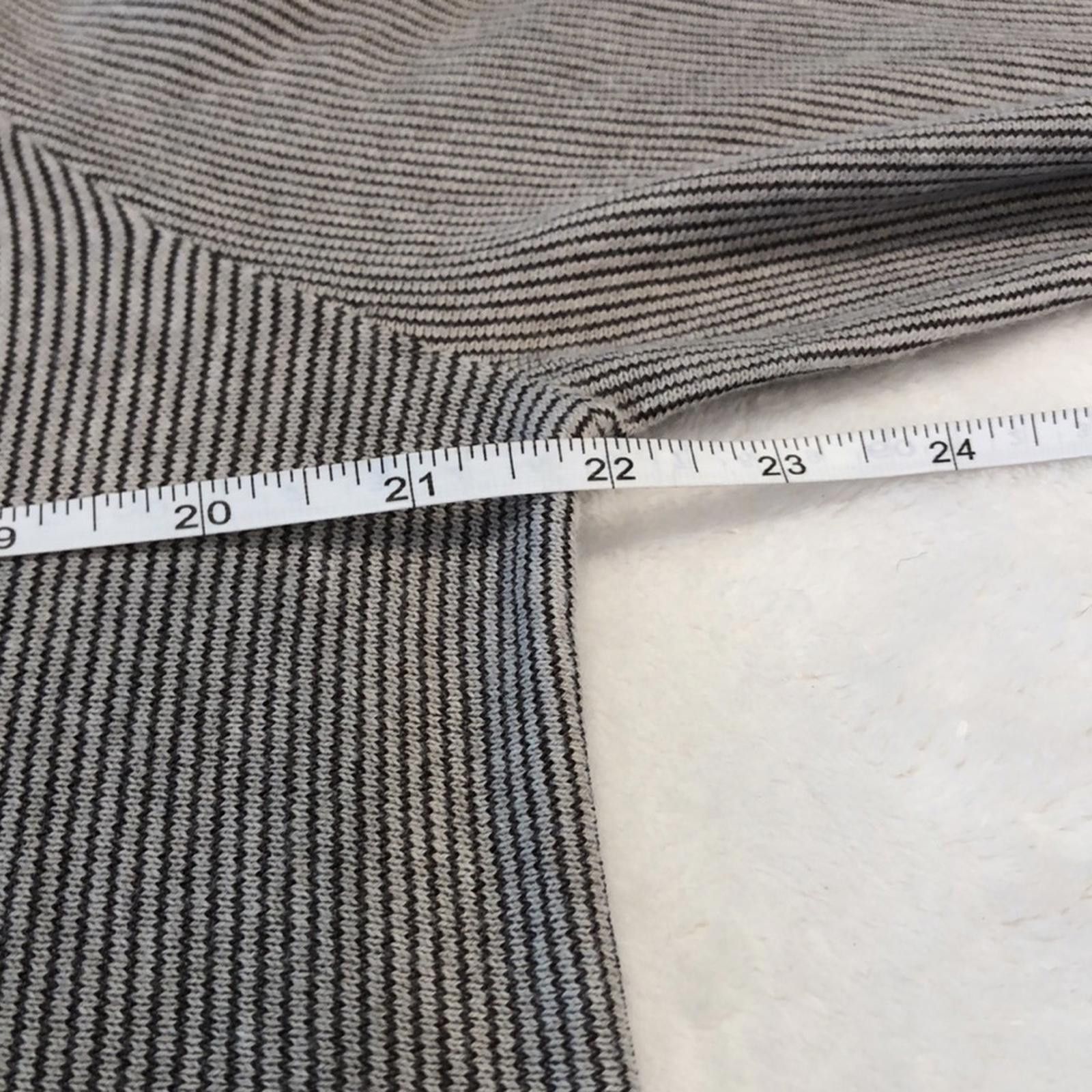 Other Pure Jill Striped midi sweater dress cream black SZ LG Size L / US 10 / IT 46 - 8 Thumbnail