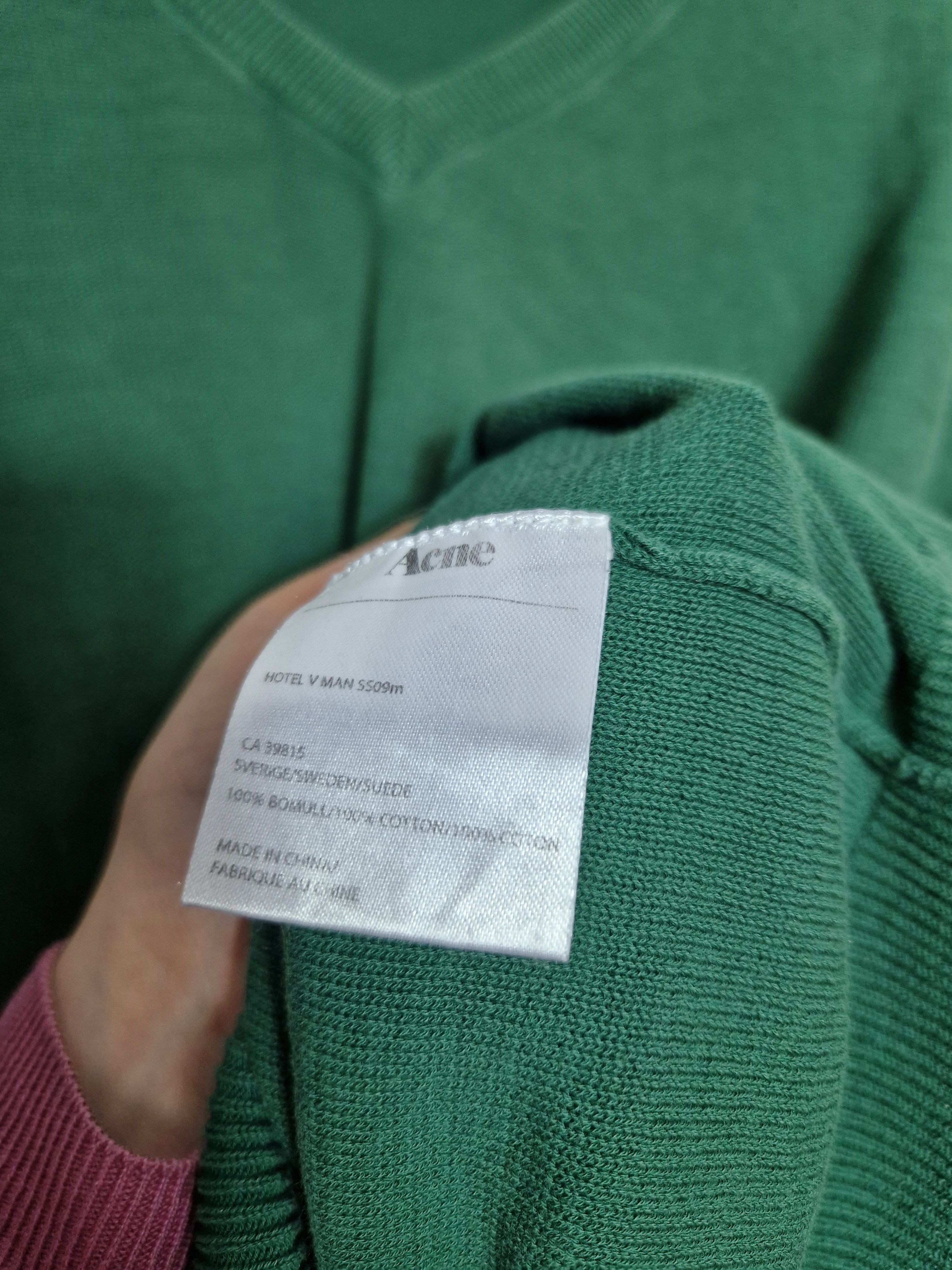 Acne Studios Acne Studios green cotton sweater Size US M / EU 48-50 / 2 - 7 Thumbnail