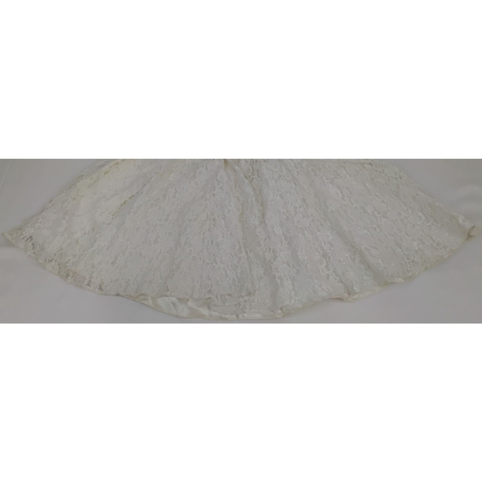Other Loralie Lace Gown Women's 8 White Vintage 80s Wedding Dress Size M / US 6-8 / IT 42-44 - 7 Thumbnail