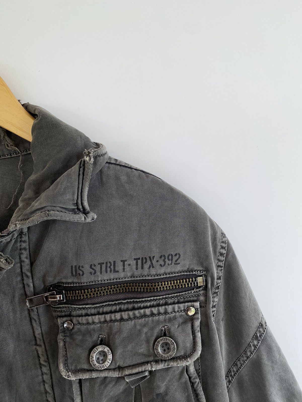 Japanese Brand × Vintage ✅️Vintage Cargo Jacket Pocket Mens Military Style Size US L / EU 52-54 / 3 - 6 Thumbnail