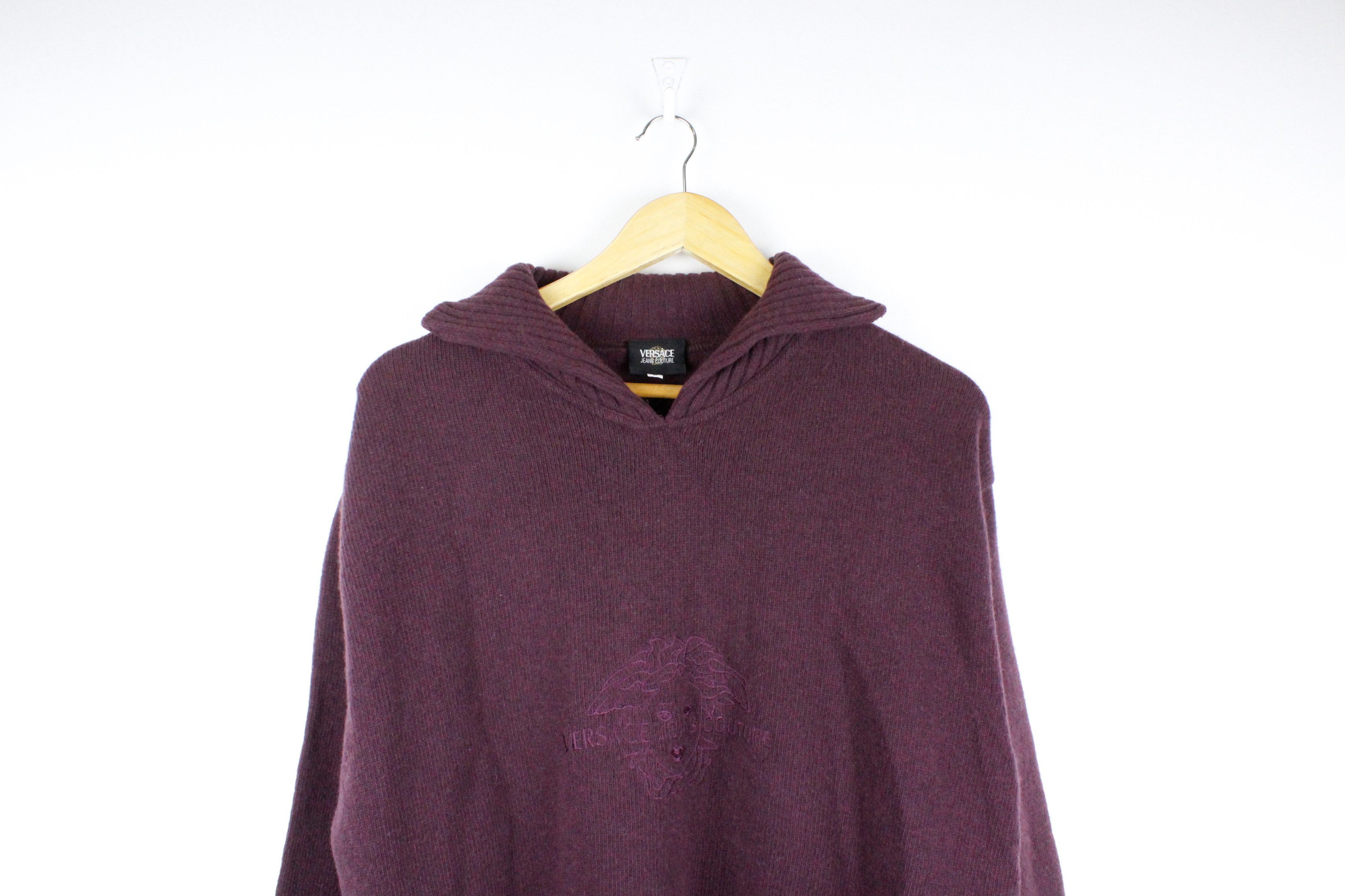 Versace Jeans Couture Vintage Versace Jeans Couture Medusa Logo Knit Wool Sweater Size US L / EU 52-54 / 3 - 2 Thumbnail