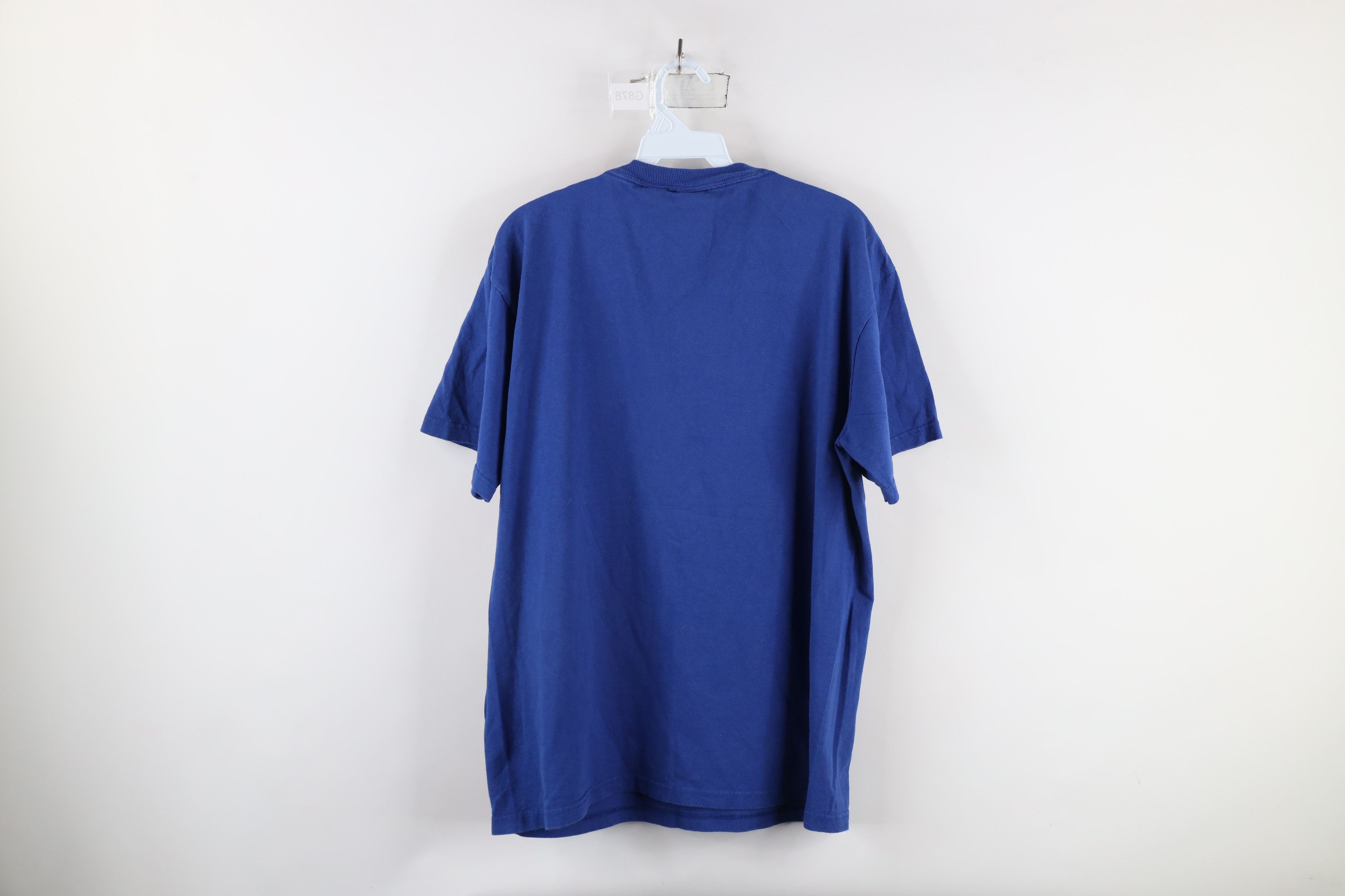 Vintage Vintage Y2K Four Kansas University Basketball T-Shirt Blue Size US L / EU 52-54 / 3 - 9 Thumbnail