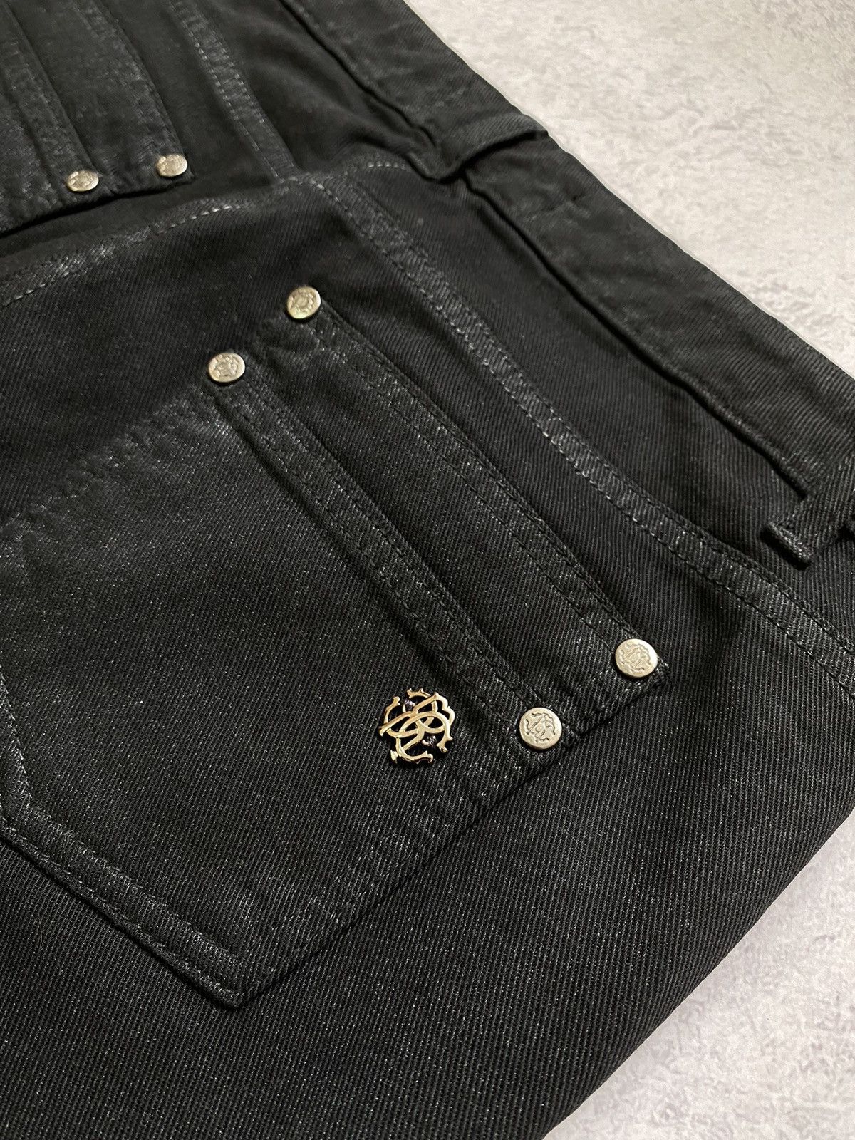 Roberto Cavalli Women’s Avant Garde Roberto Cavalli Denim Pants Size 42 Size 28" / US 6 / IT 42 - 14 Thumbnail