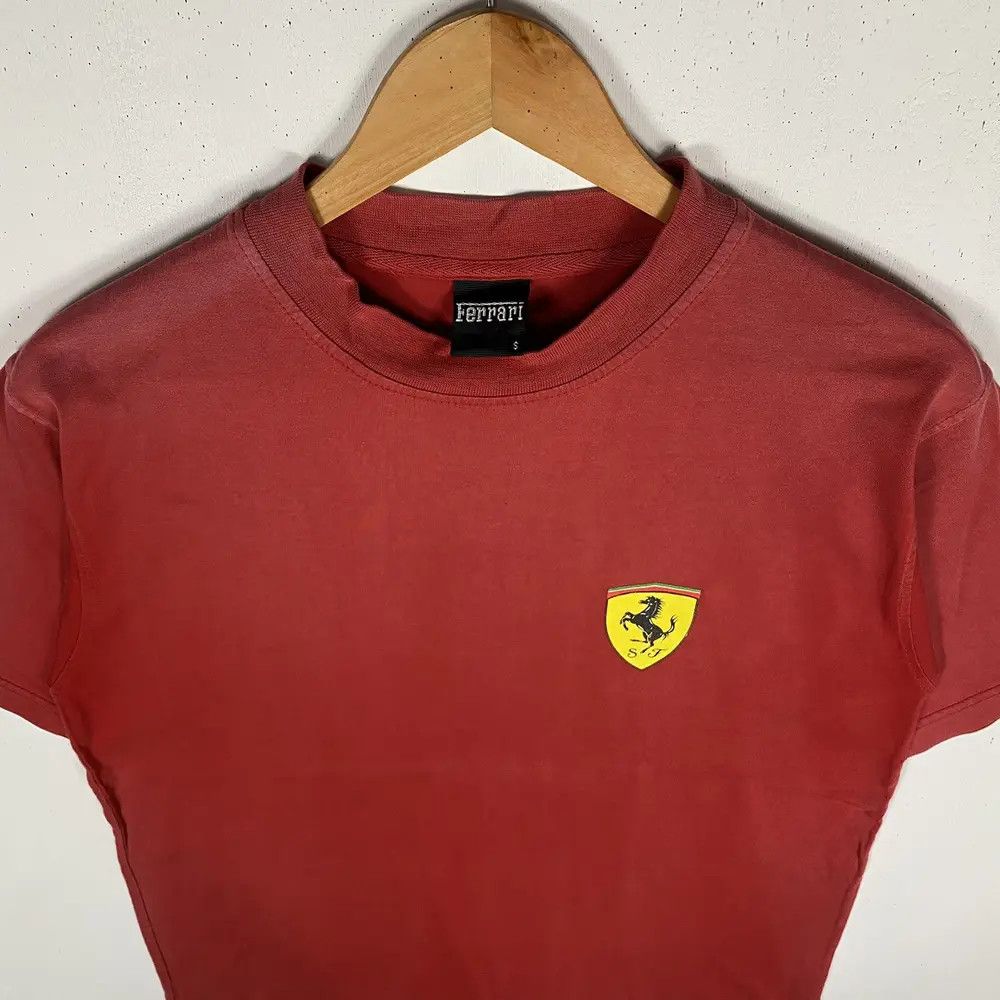 Ferrari Vintage 90's FERRARI Big Logo Graphic Faded Tee Shirt Size US S / EU 44-46 / 1 - 5 Thumbnail