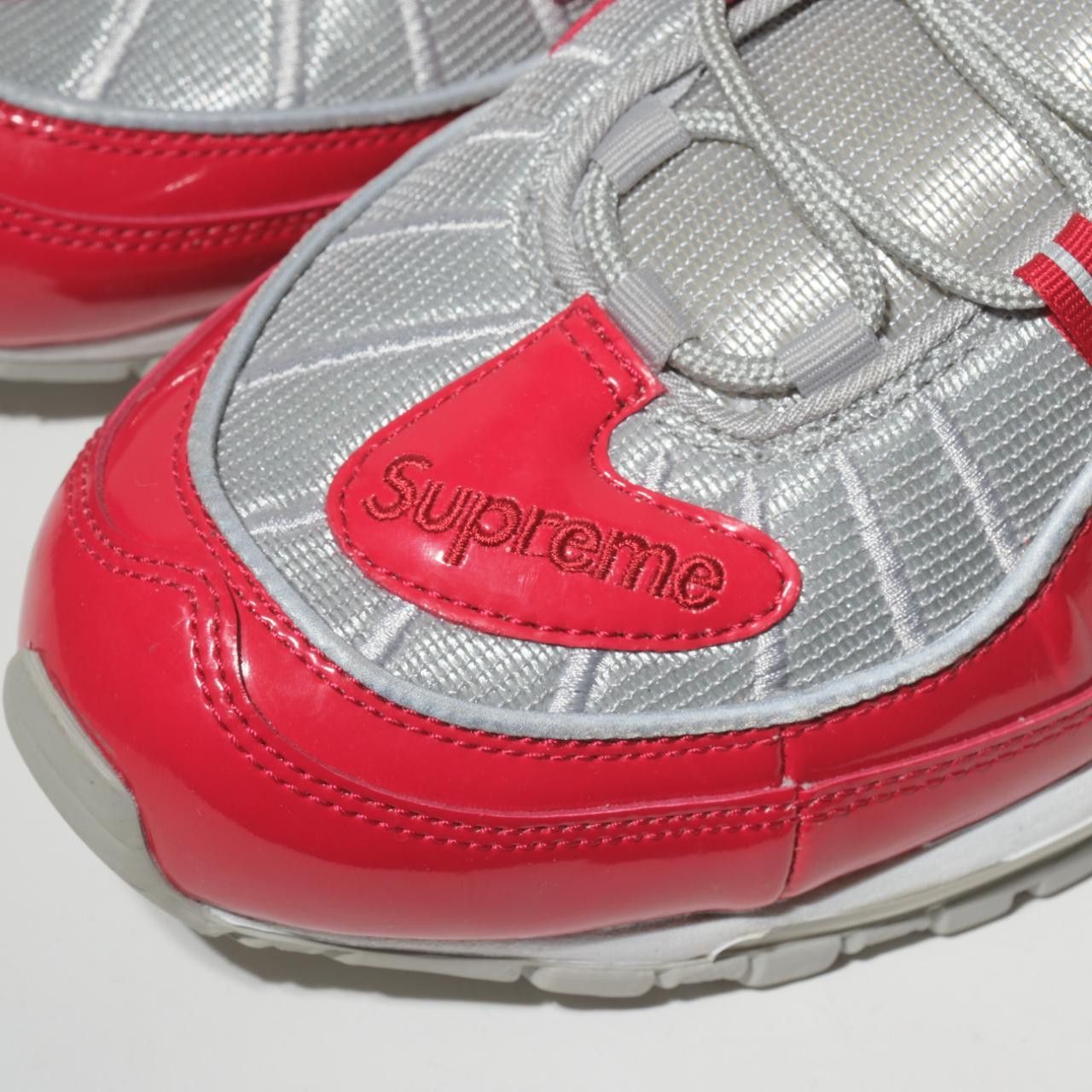 Nike × Supreme Supreme x Nike Air Max 98 'Varsity Red' 2016 Size US 12.5 / EU 45-46 - 5 Thumbnail