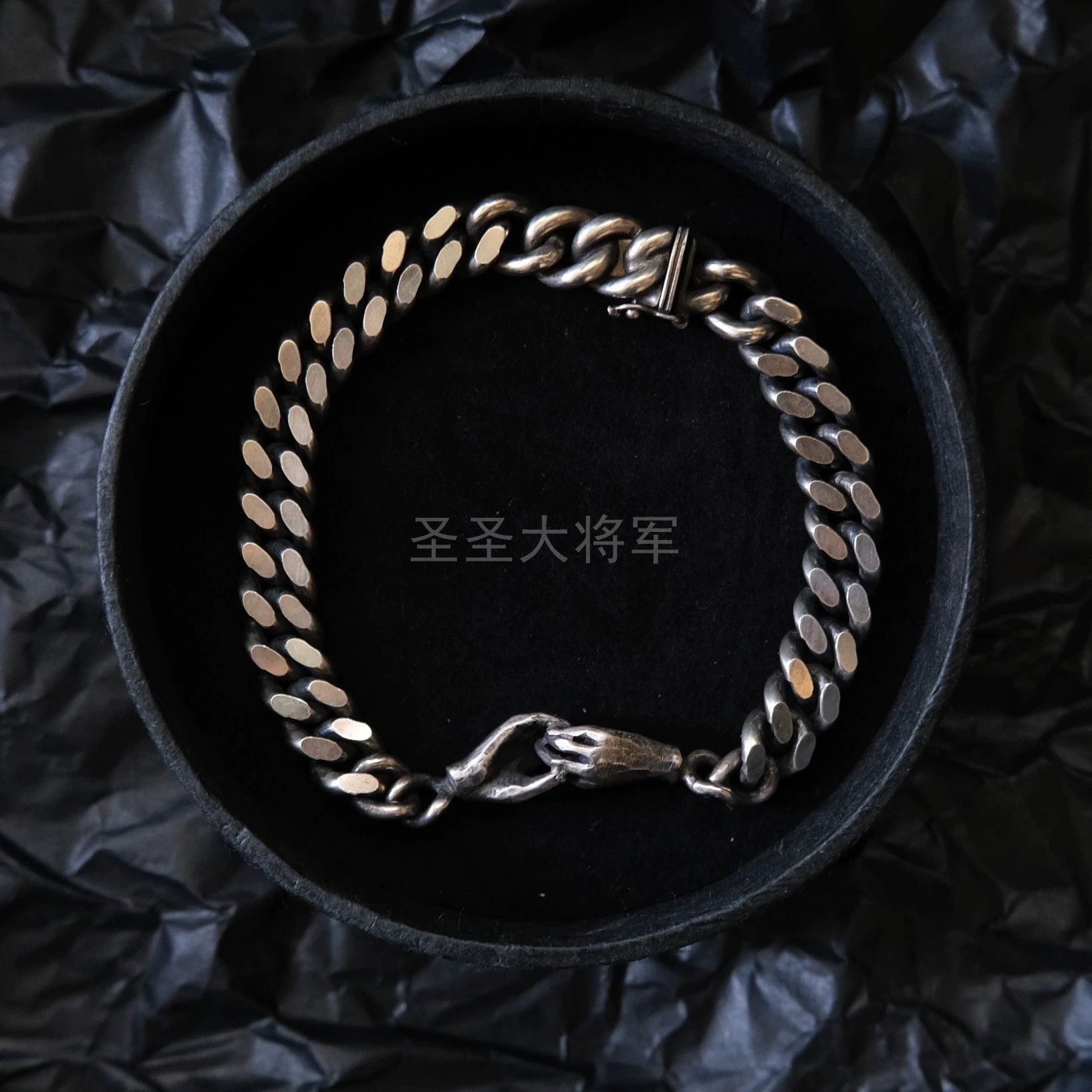 Other Julia Zimmermann Hand in Hand Heavy Sterling Silver Bracelet XS+S+M new Size ONE SIZE - 1 Thumbnail