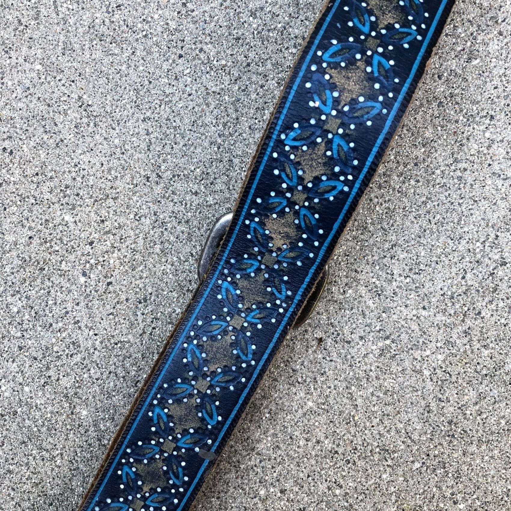 Lucky Brand LUCKY BRAND Belt Women's XL Blue Leather Waist Length: 45" Size ONE SIZE - 6 Thumbnail