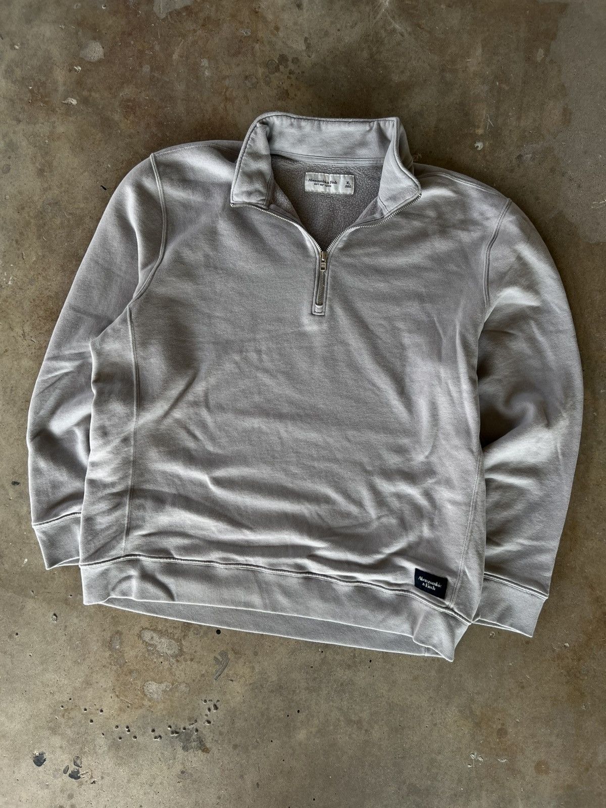 Abercrombie & Fitch Vintage Style Abercrombie Quarter Zip Sweatshirt Crewneck Size US XL / EU 56 / 4 - 1 Thumbnail