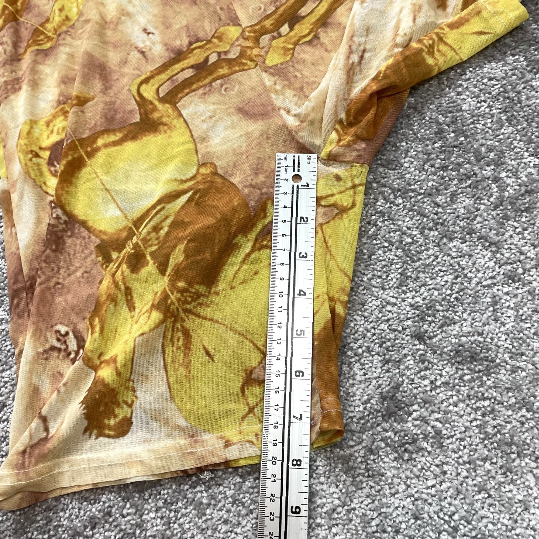 Vintage Unbranded Sweat Shorts Womens 2XL Brown Gold Stretch Casual Polyester Elastic Size 28" / US 6 / IT 42 - 3 Thumbnail