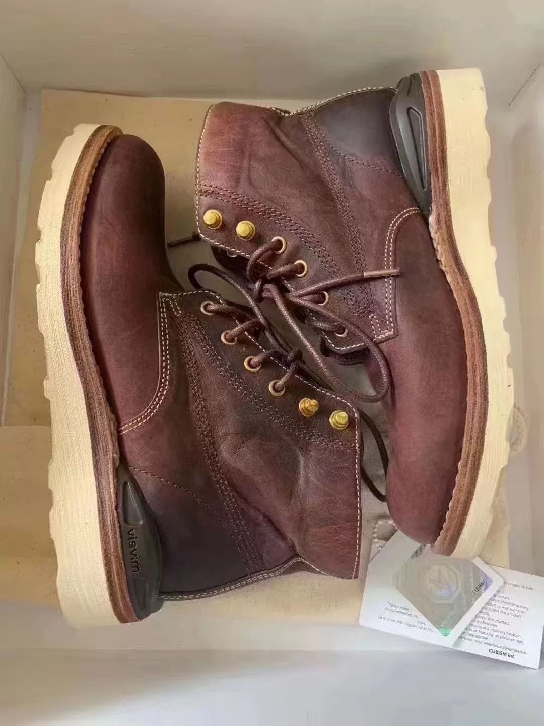 Visvim visvim 19ss spot virgil boots folk wmn dk brown w7 leather Size US 7 / EU 40 - 5 Thumbnail