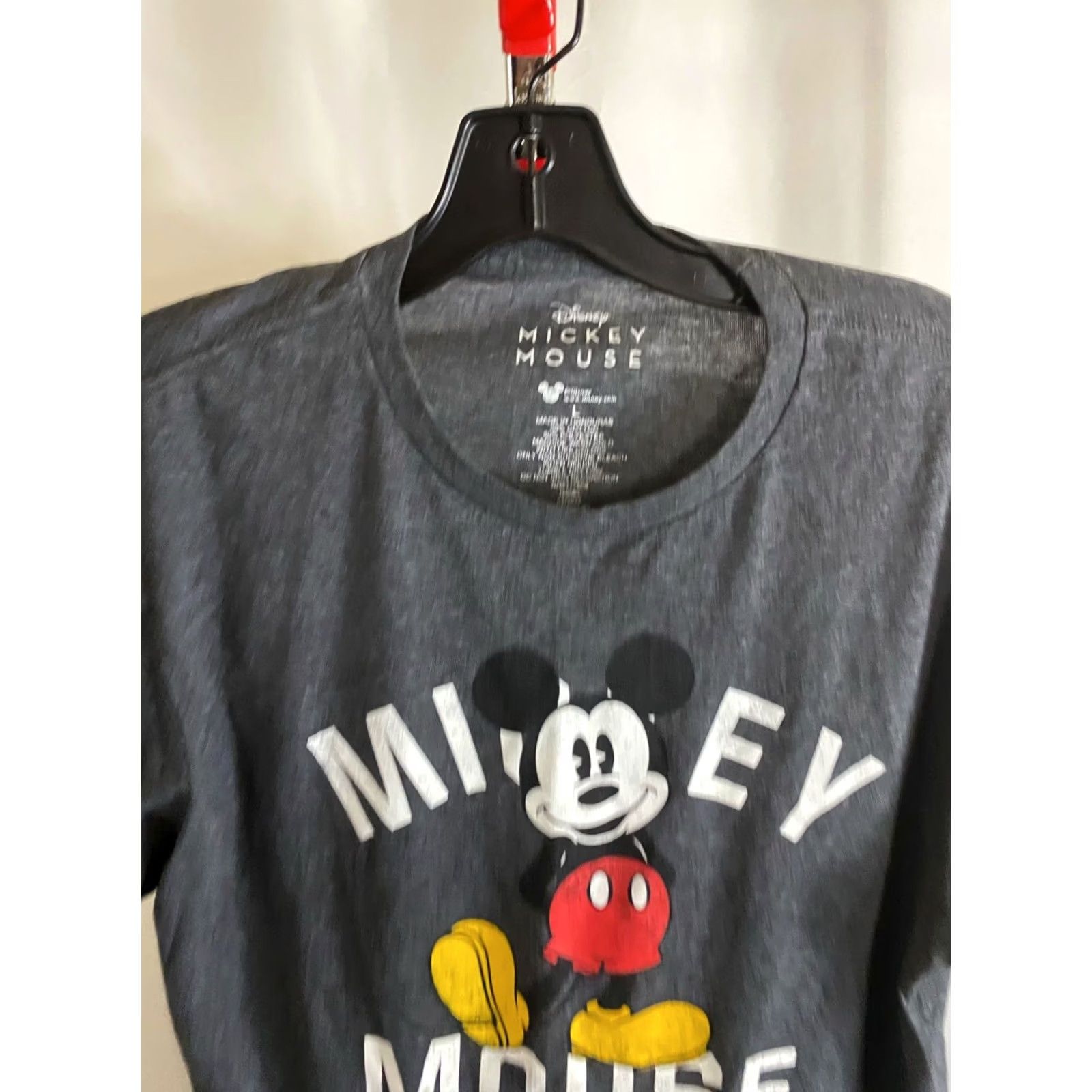 Disney Disney Mickey Mouse T-Shirt Mens Large L Retro Happy Tee Slim Shirt Sharp Color Size US L / EU 52-54 / 3 - 5 Thumbnail