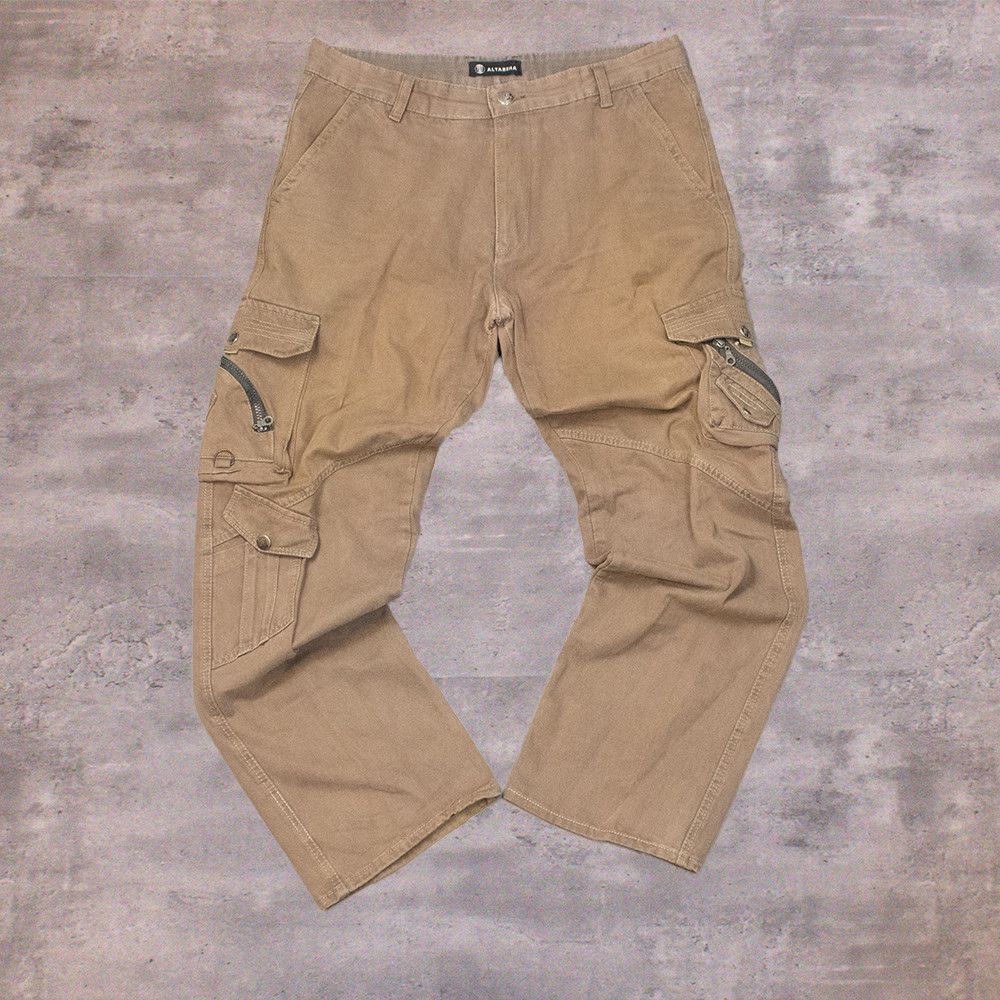 Japanese Brand Y2K 2000's Japanese Relax Baggy Wide Brown Cargo Pant's Size US 36 / EU 52 - 1 Thumbnail