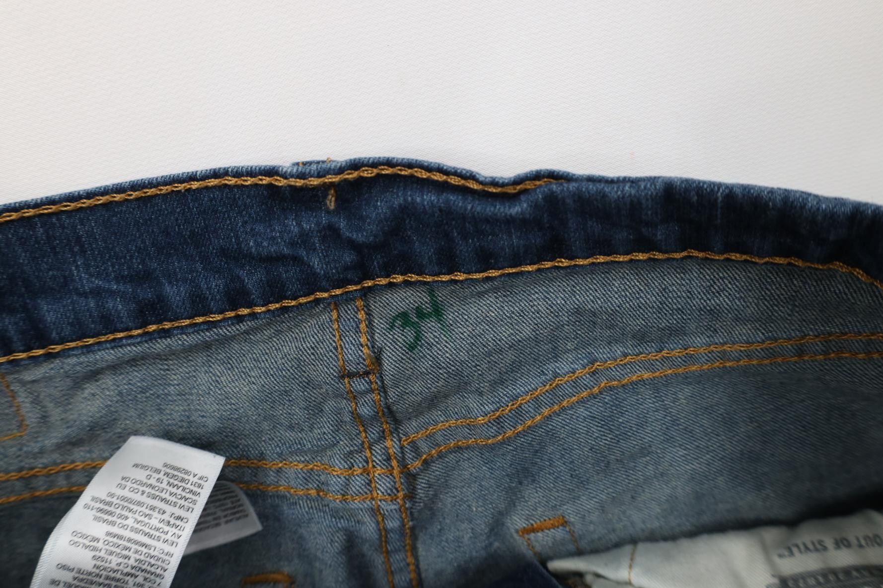 Levi's Vintage Y2K Levis 505 Stretch Regular Straight Leg Jeans Size US 34 / EU 50 - 7 Thumbnail