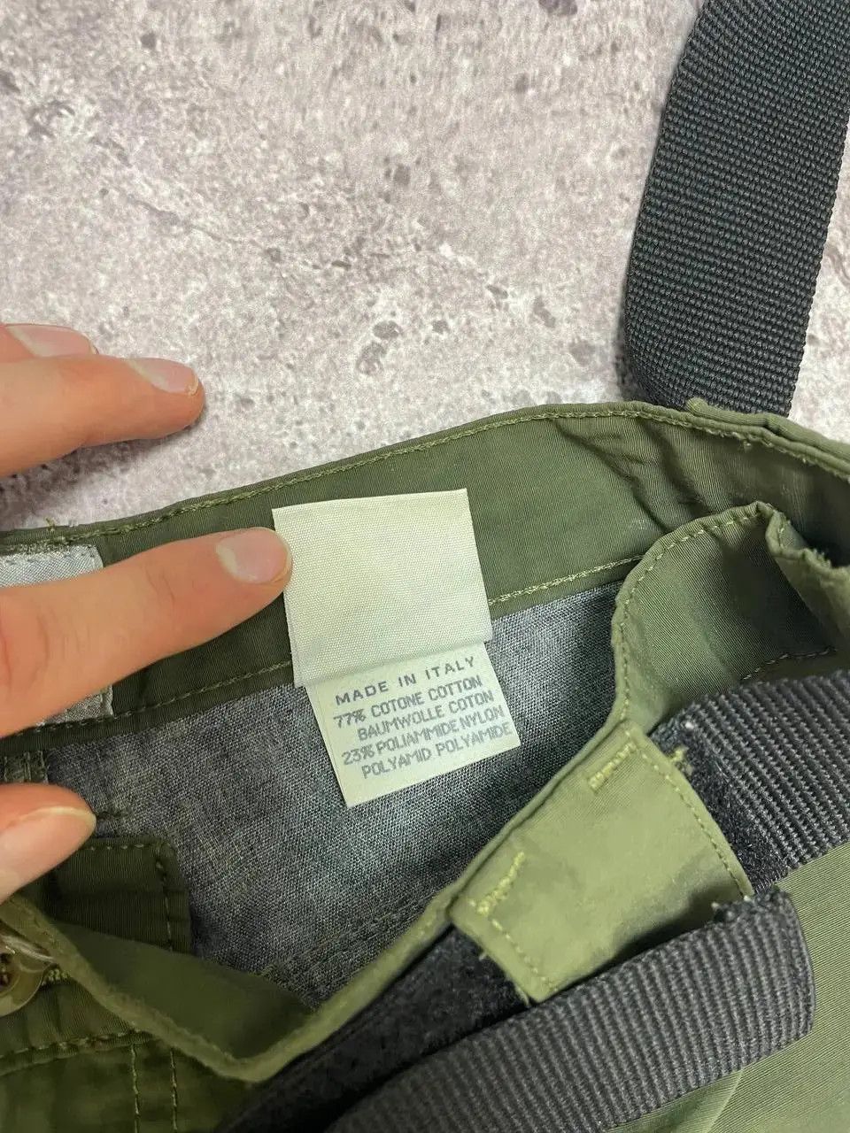 Other Vintage Italian Techwear Cargo Pants Green Utility Style Size US 31 - 3 Thumbnail