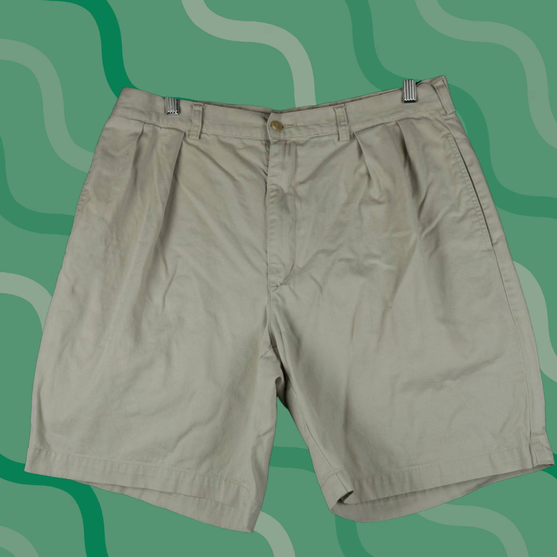 Polo Ralph Lauren Polo Ralph Lauren Shorts Mens 36 Beige Tyler Pleated Chino Classic Cotton Casual Shirt, Shorts, Pants, Denim, Beige, 36, Mens Size US M / EU 48-50 / 2 - 1 Thumbnail