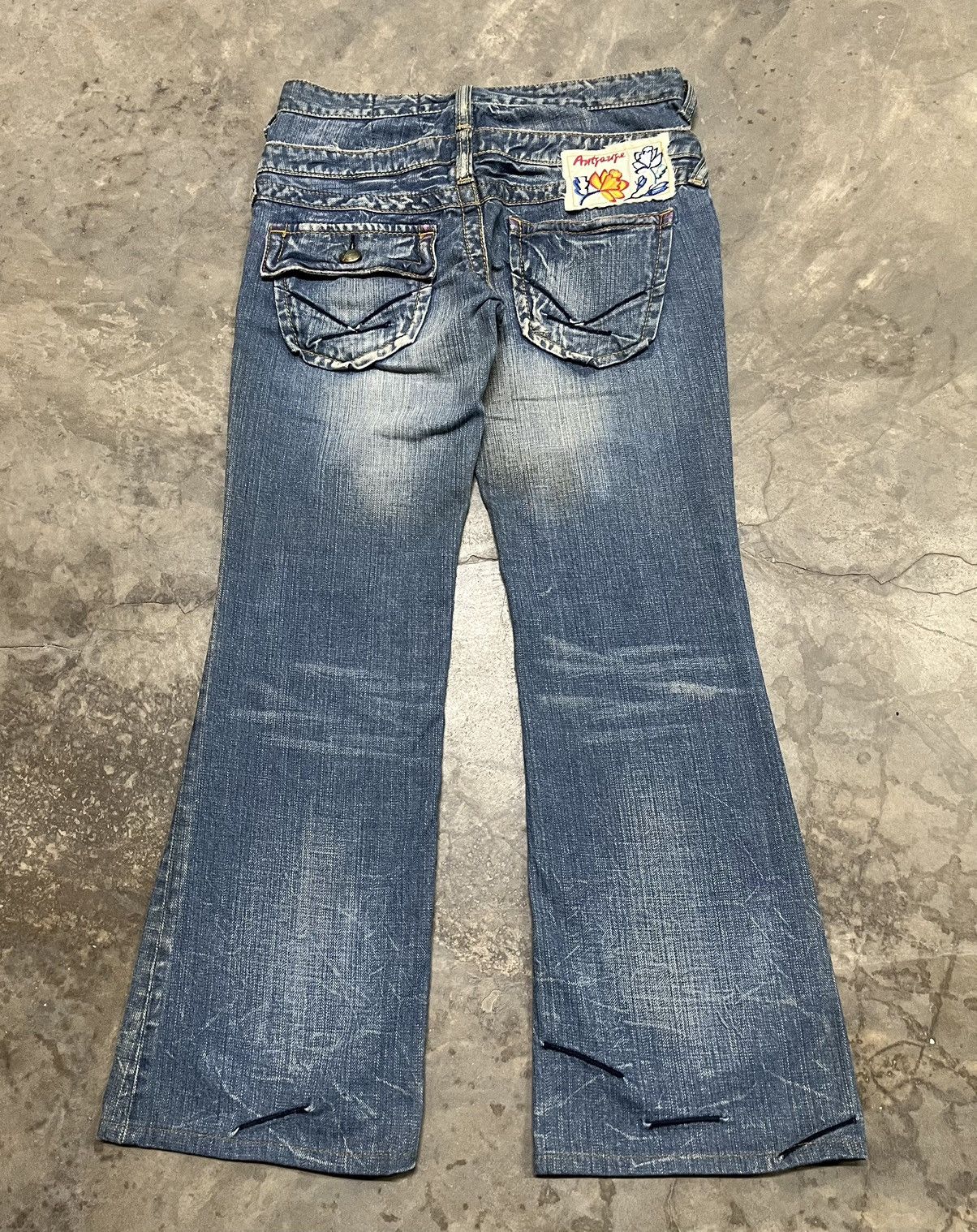 Hysteric Glamour Flare Jeans double waist Antgauge diatressed low rise Size US 30 / EU 46 - 14 Thumbnail