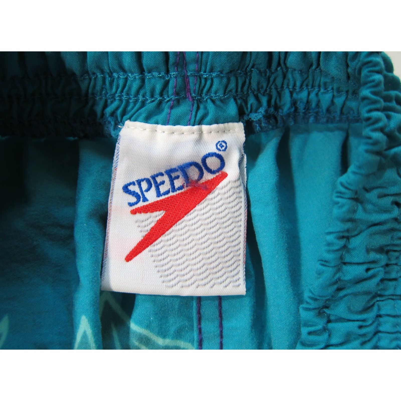 Speedo VINTAGE Speedo Nylon Purple Green Floral Hawaiian Pocket Swim Board Short M-L Size US 34 / EU 50 - 4 Thumbnail