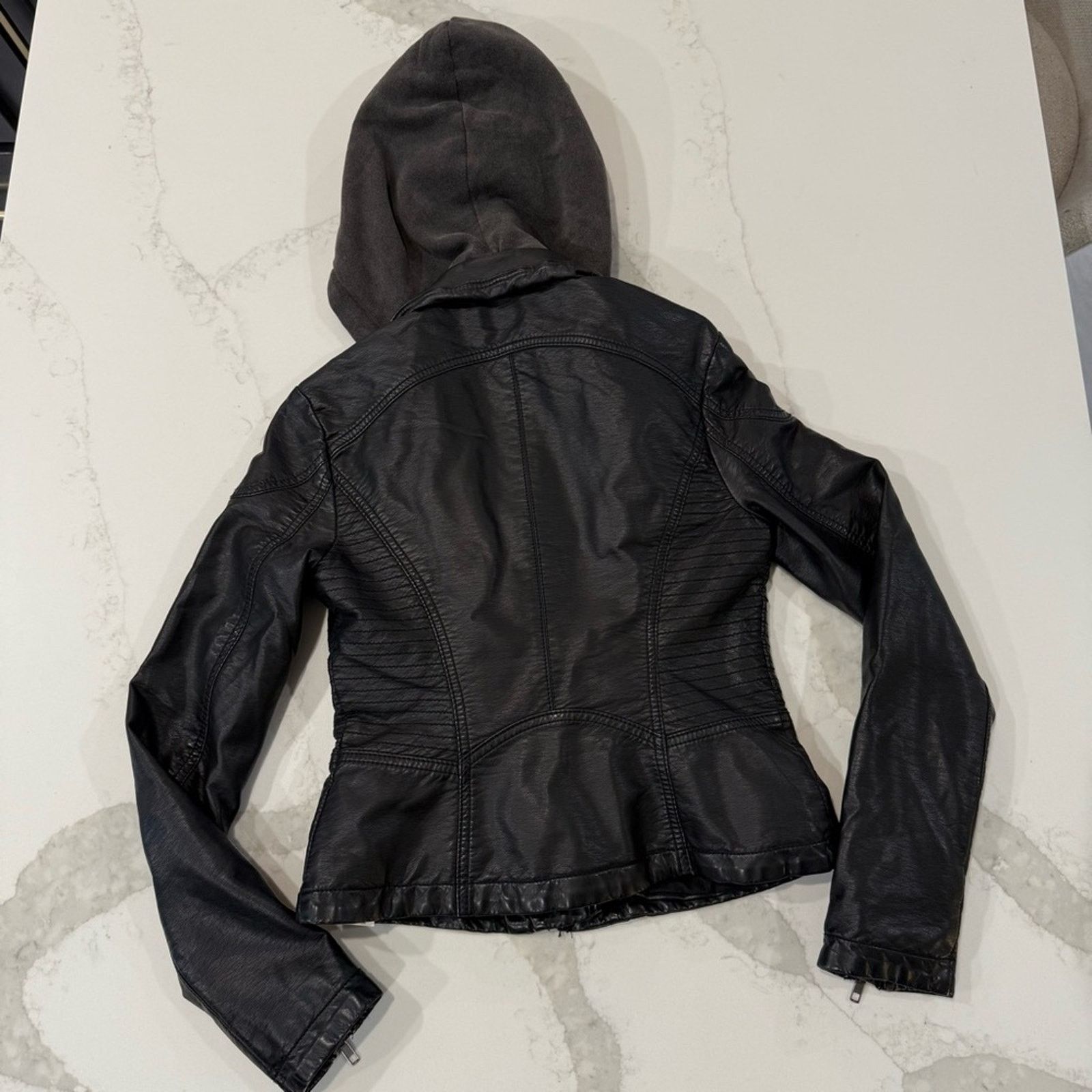 Free People Free People Vegan Leather Asymmetrical Moto Jacket Women's 0 Size XS / US 0-2 / IT 36-38 - 10 Thumbnail
