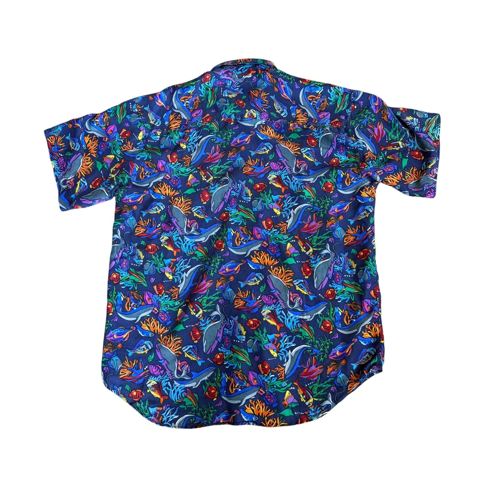 Vintage Vintage Fish AllOverPrint Shirt Silk Mens Medium Size US M / EU 48-50 / 2 - 4 Thumbnail