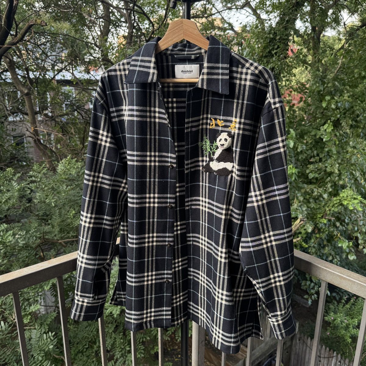Doublet Doublet Puppet Animal Panda Plaid Flannel Shirt Size US XL / EU 56 / 4 - 8 Thumbnail