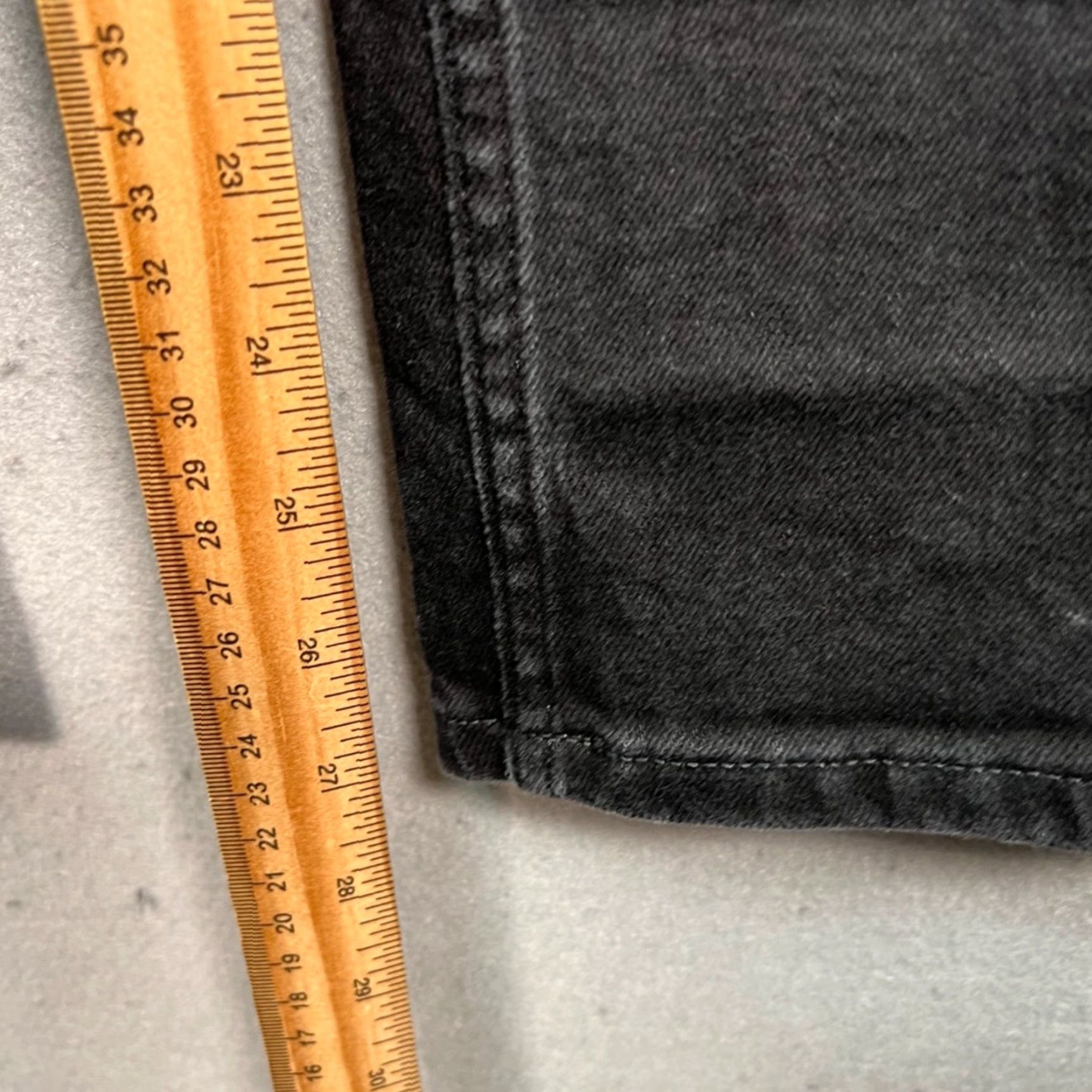 Everlane Everlane Jeans Slim 31 x 28 The Straight Denim Black Organic Cotton Blend 5-Pocket Mens Size US 31 - 7 Thumbnail