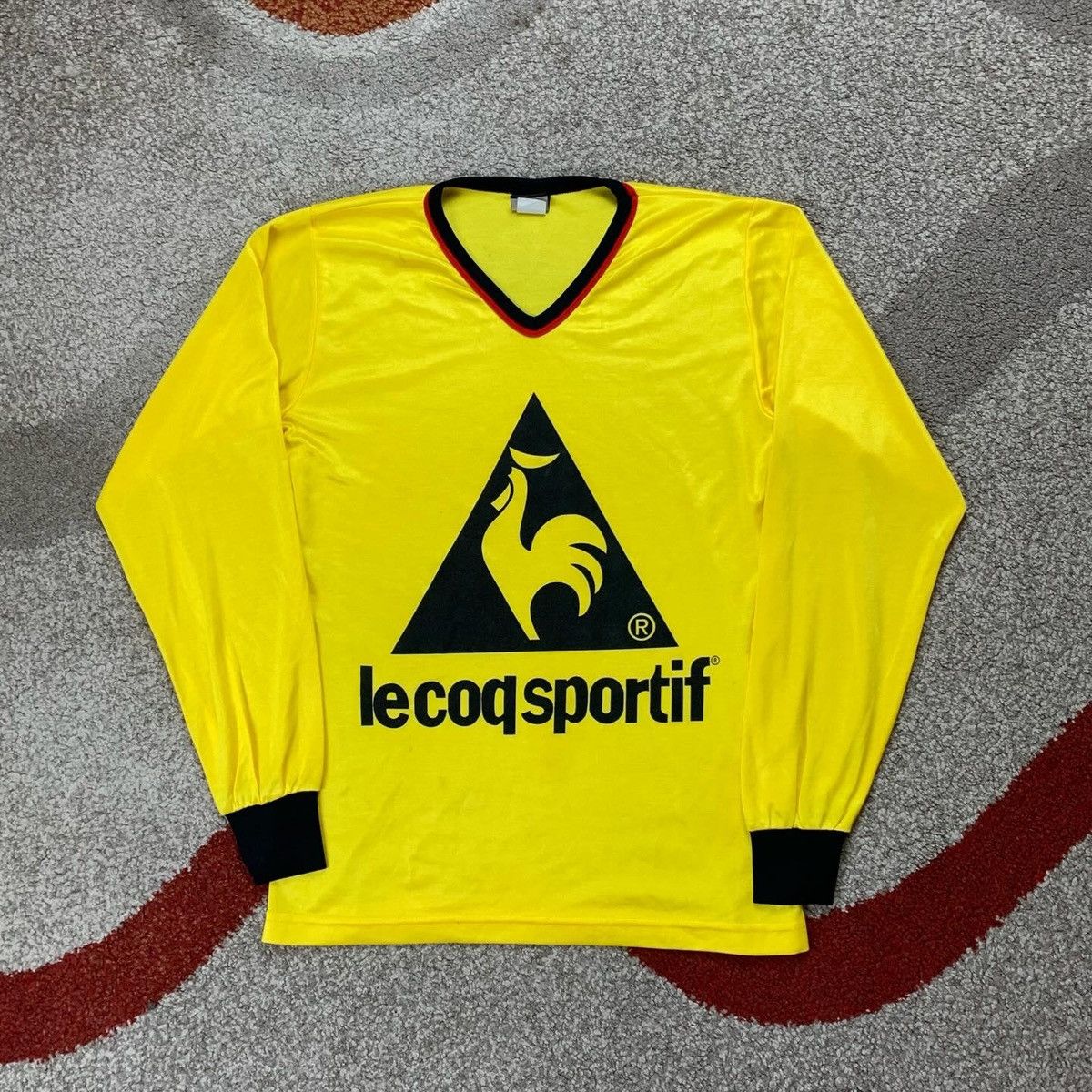 Le Coq Sportif Long Sleeve Jersey Vintage Made in Usa