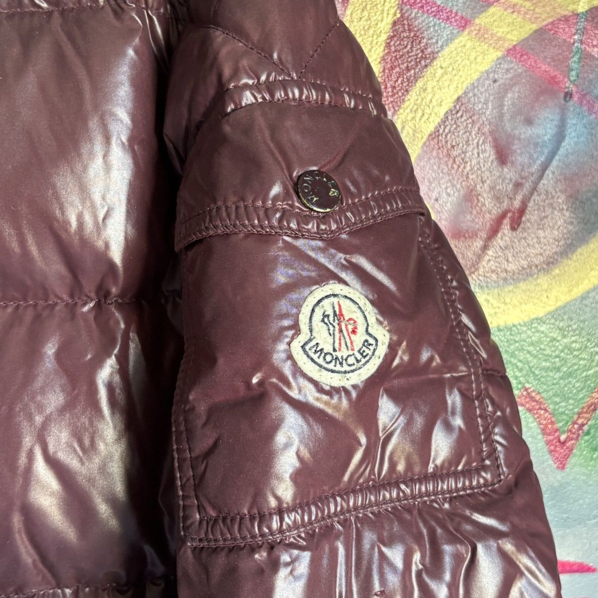 Moncler Moncler Burgundy/Purple Maya Puffer Jacket Size 3 Size US M / EU 48-50 / 2 - 3 Thumbnail