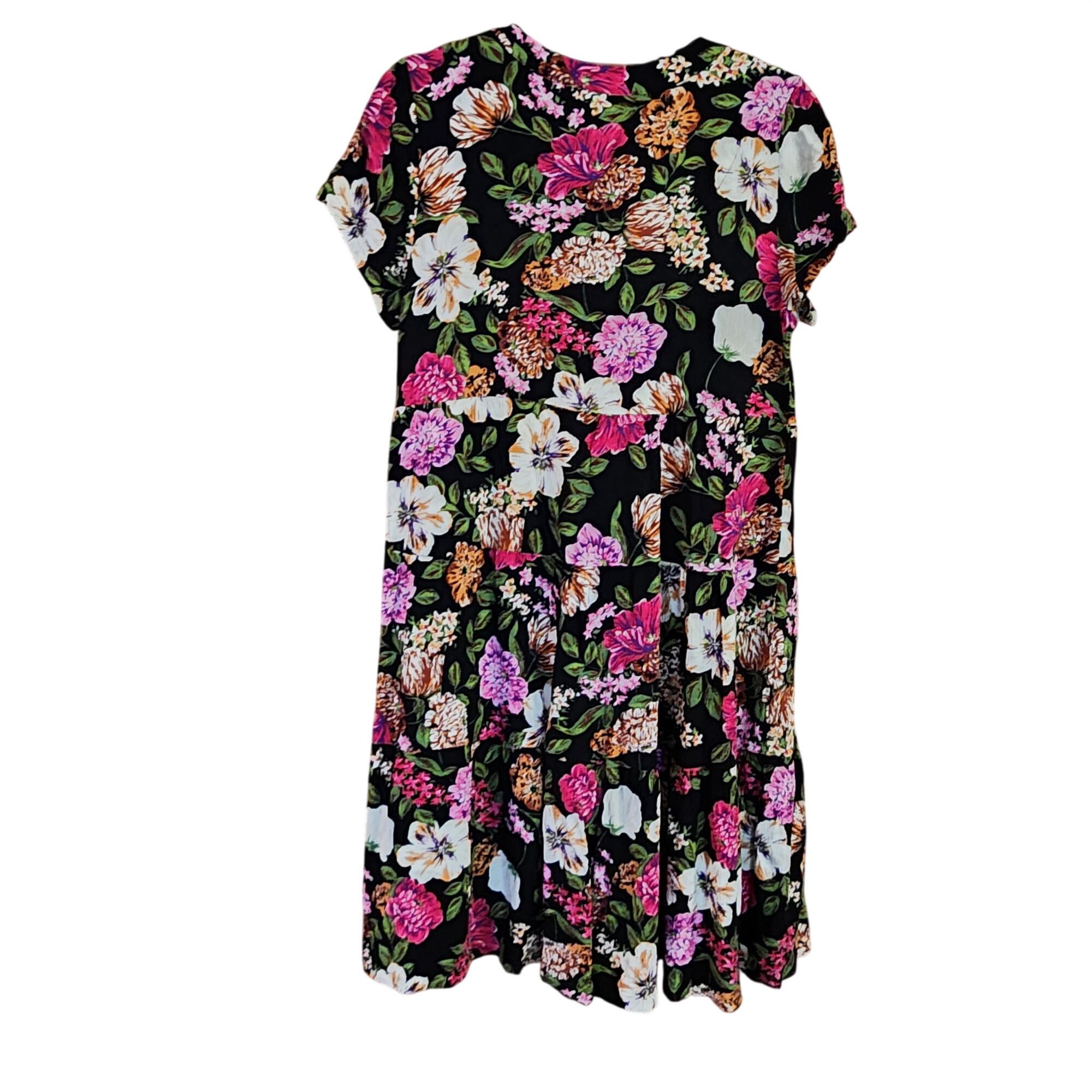 Anthropologie Maeve Anthropologie Harper Tiered Black Dress Womens size Sm Size S / US 4 / IT 40 - 2 Thumbnail