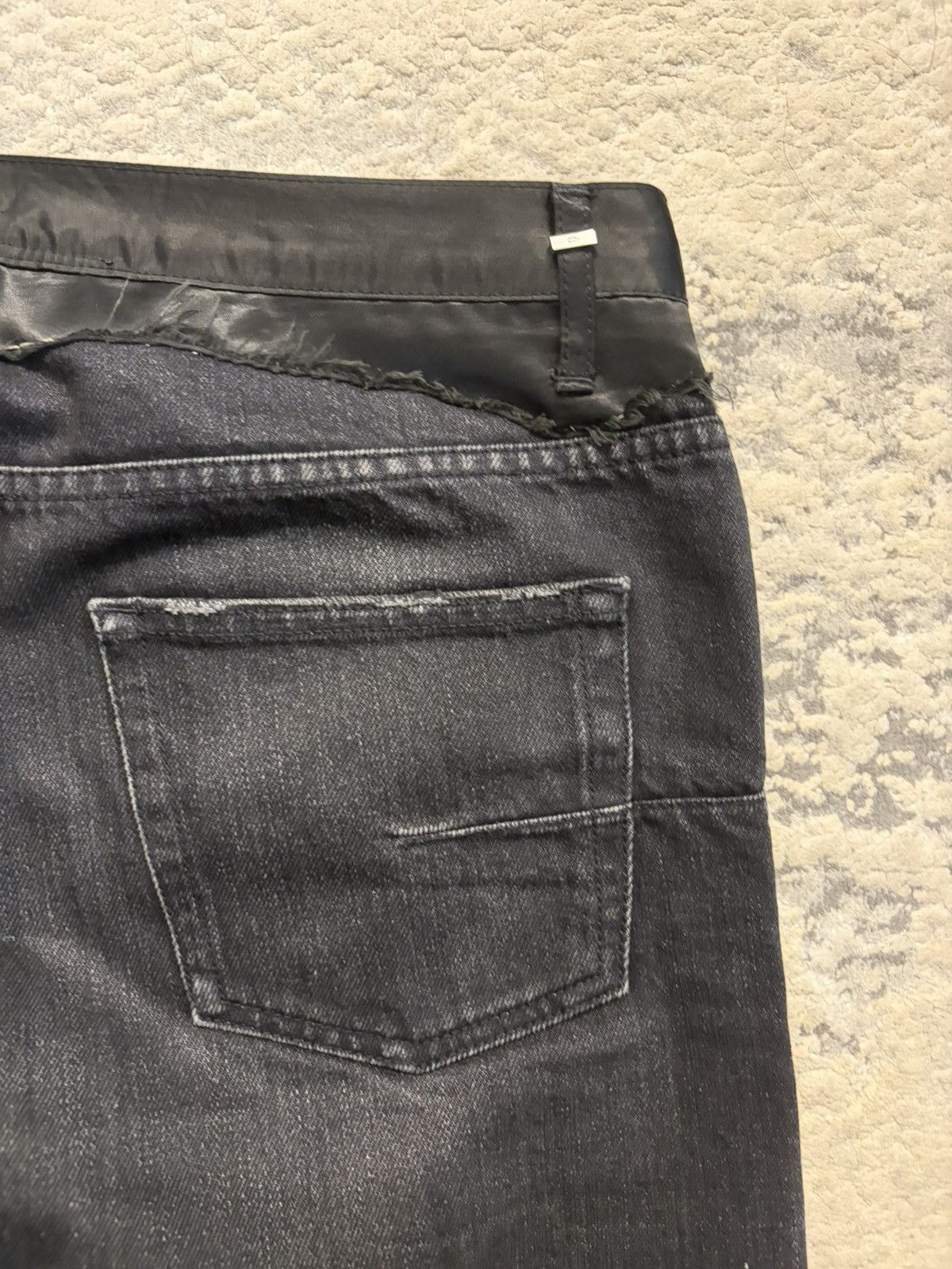 Dior FW06 Satin Cummerbund Denim Size US 32 / EU 48 - 8 Thumbnail