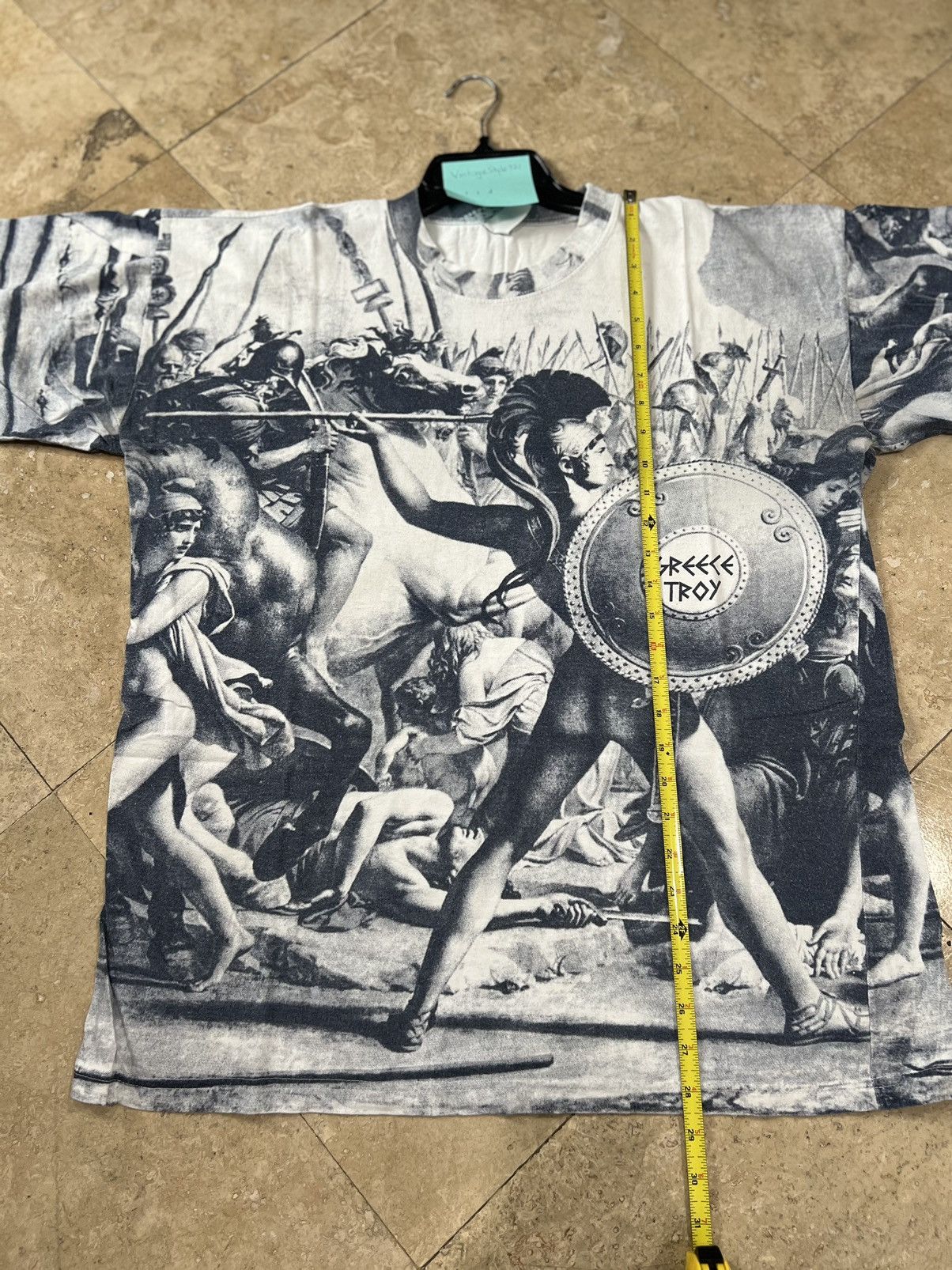 Vintage AOP Greece Troy Art Tshirt Size XXL Size US XXL / EU 58 / 5 - 6 Thumbnail
