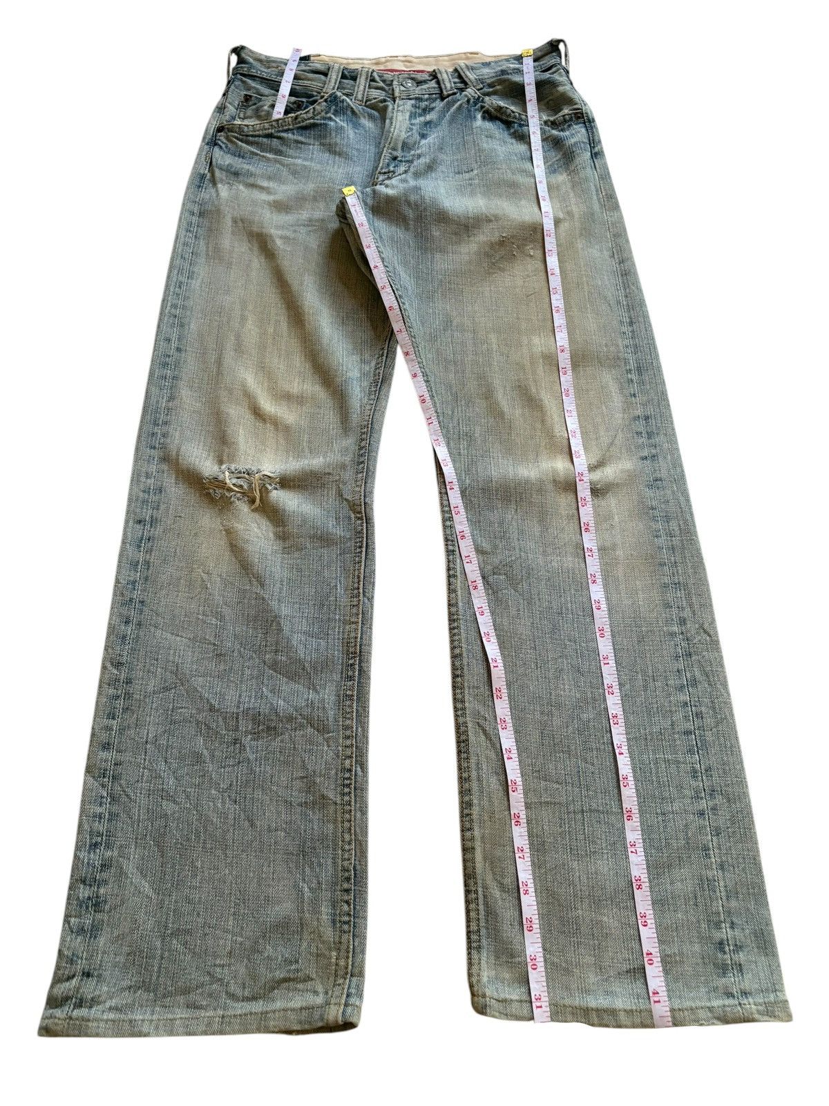 Japanese Brand Vintage Japanese Brand Mud Wash Distressed Baggy Jeans Size US 31 - 13 Thumbnail