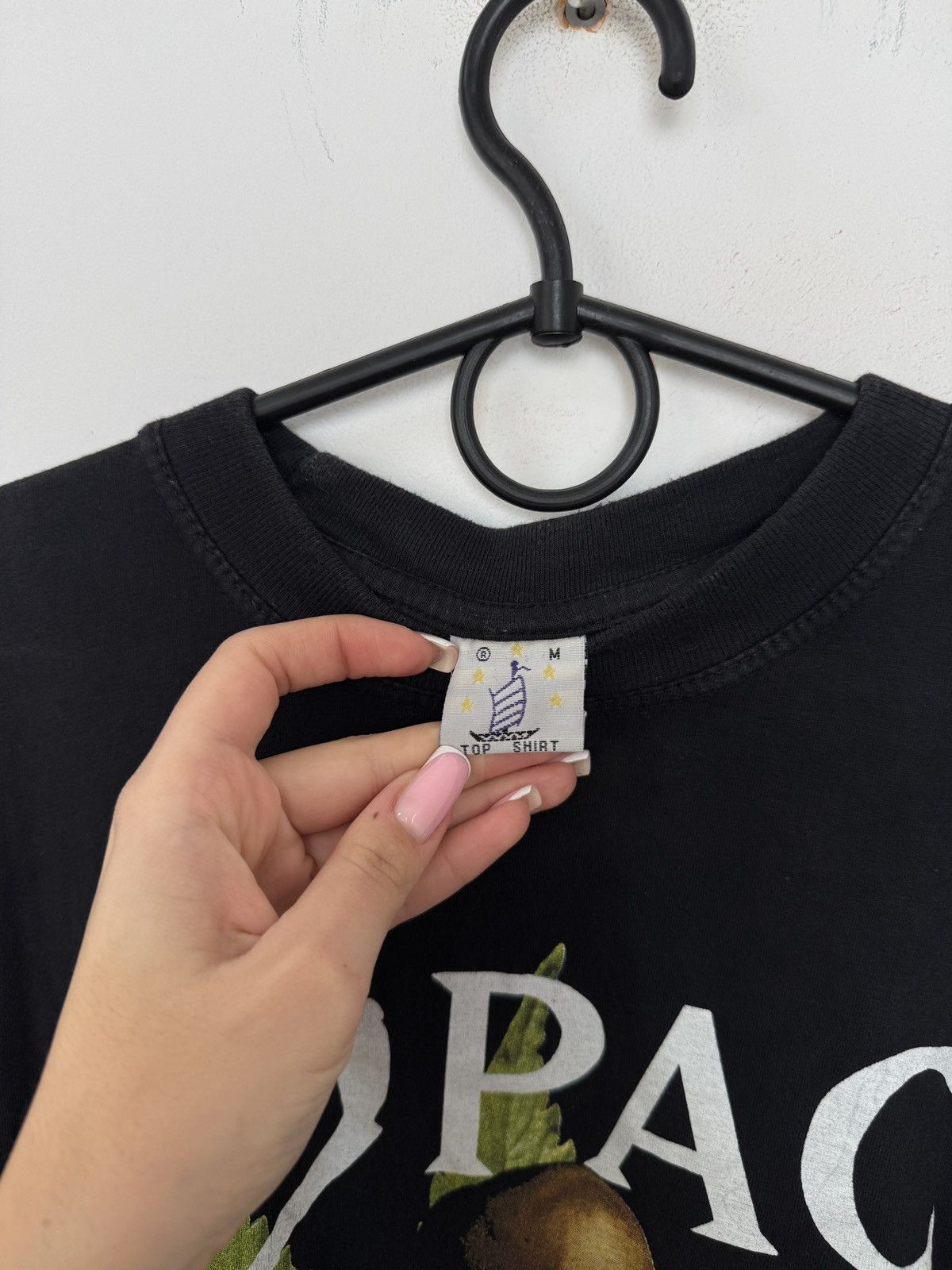 Band Tees × Rap Tees × Vintage Vintage 90's 2Pac Tupac Rap Tee Over Print T-Shirt Size US M / EU 48-50 / 2 - 8 Thumbnail