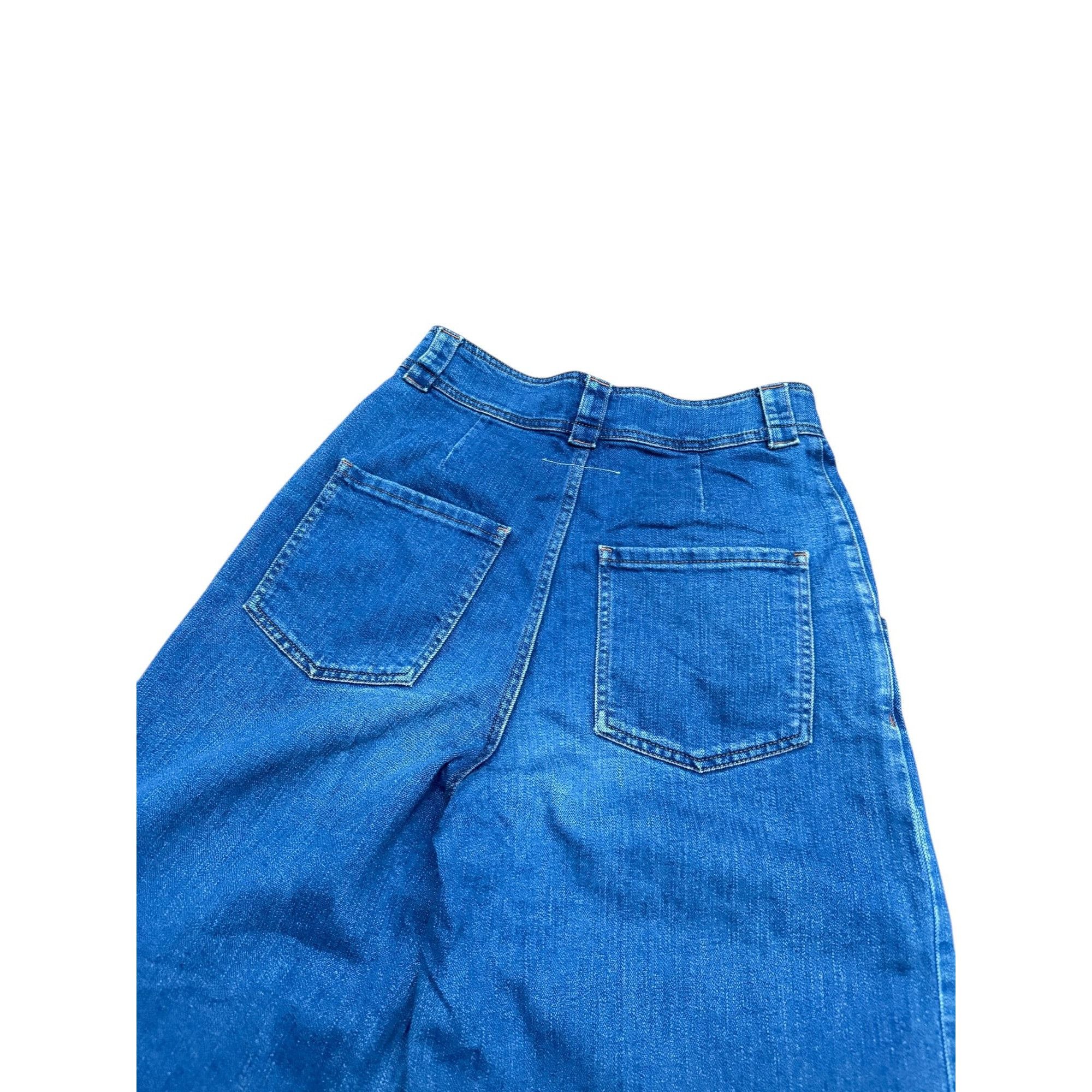 Maison Margiela FW 2010 Blue Wide-Leg Denim Jeans Size 27" / US 4 / IT 40 - 4 Thumbnail