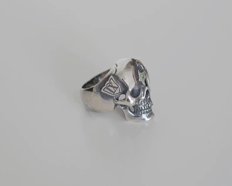 Number (N)ine Number (N)ine Colorful Skull Cross Ring by Number (N)ine-2 Size ONE SIZE - 3 Thumbnail