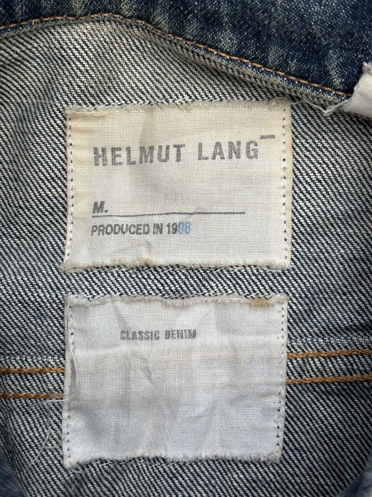 Helmut Lang 1998 Trucker Denim Jacket Size XS / US 0-2 / IT 36-38 - 4 Thumbnail